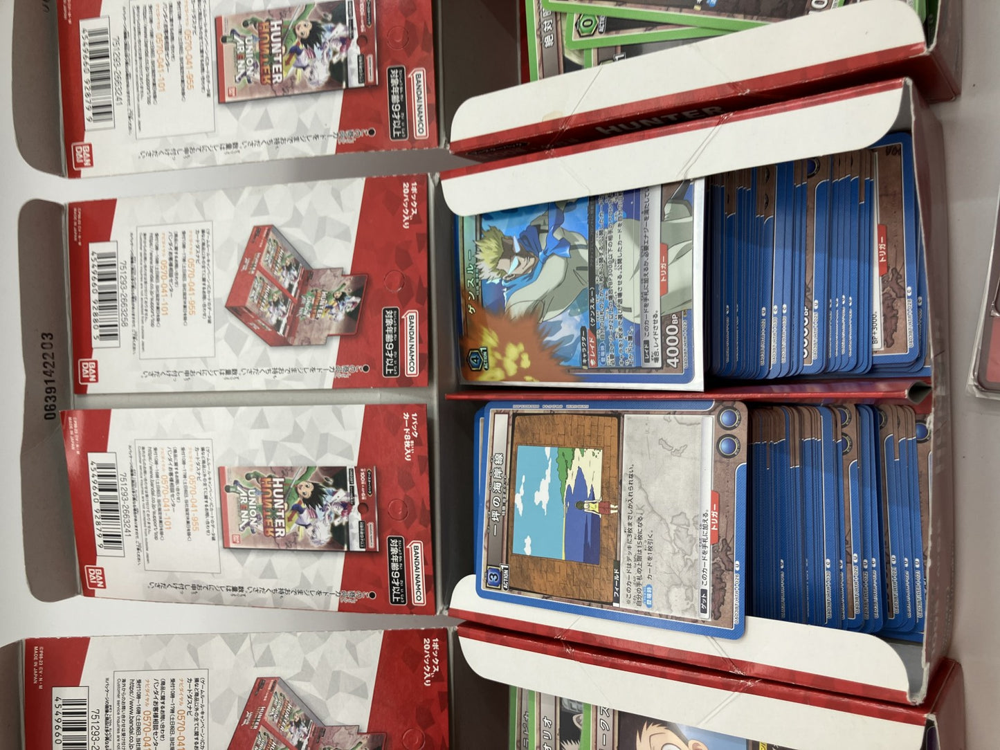 Union Arena Trading Card Bulk Set 窶・HUNTERﾃ幽UNTER / Code Geass / THE iDOLM@STER 窶・Weight: 1.79 kg 窶・