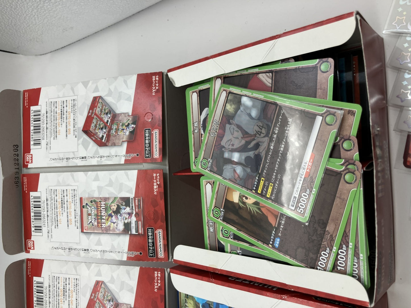 Union Arena Trading Card Bulk Set 窶・HUNTERﾃ幽UNTER / Code Geass / THE iDOLM@STER 窶・Weight: 1.79 kg 窶・