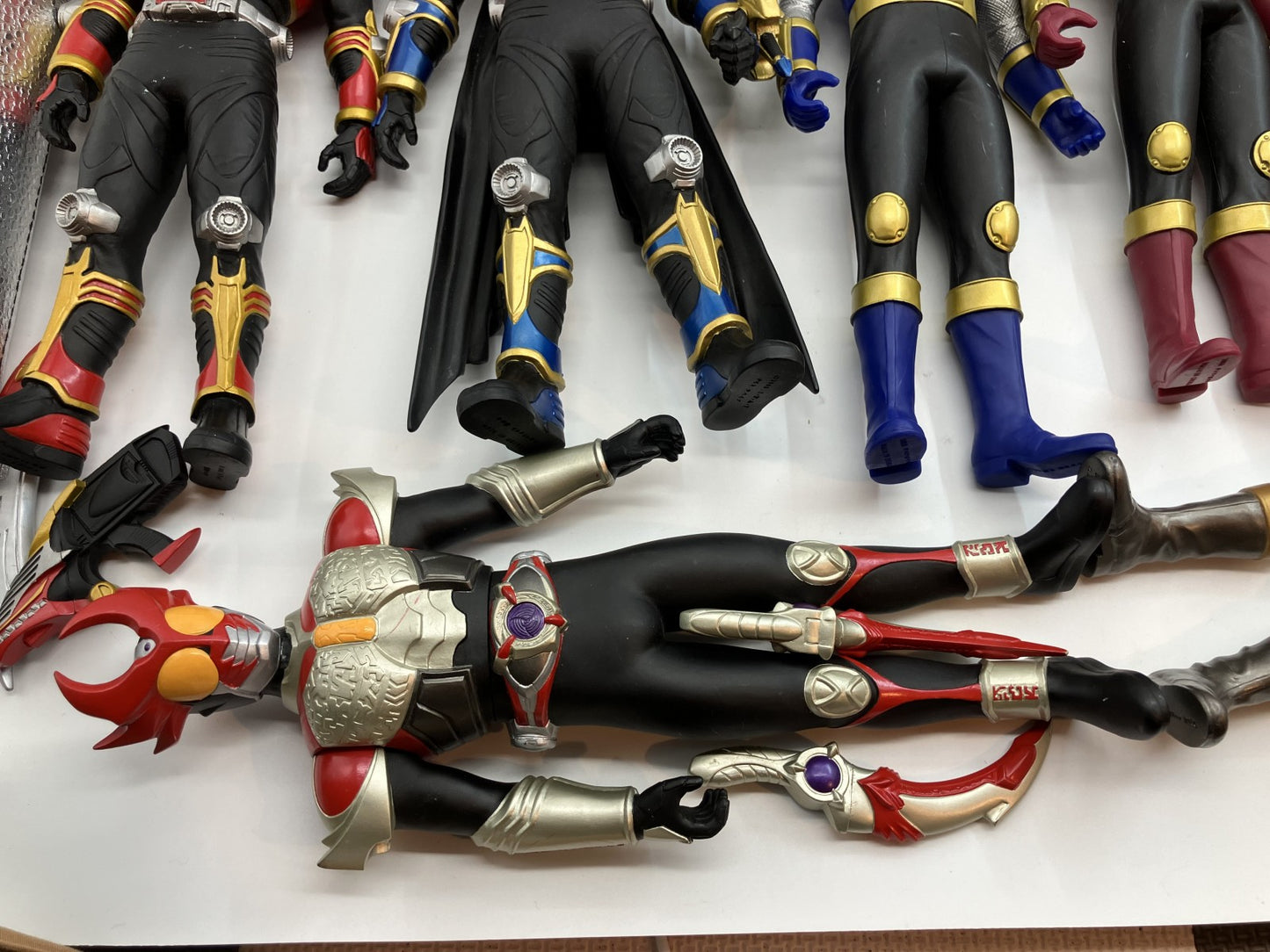 Soft Vinyl Ranger & Kamen Rider Figure Set (12 Large - Height: 30 cm, 1 Small - Height: 17 cm) -