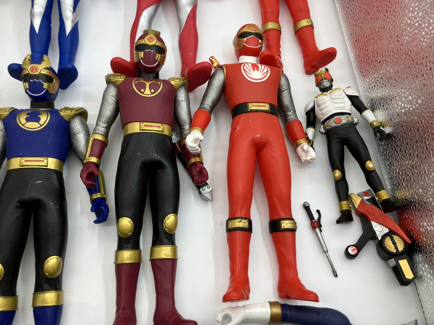 Soft Vinyl Ranger & Kamen Rider Figure Set (12 Large - Height: 30 cm, 1 Small - Height: 17 cm) -