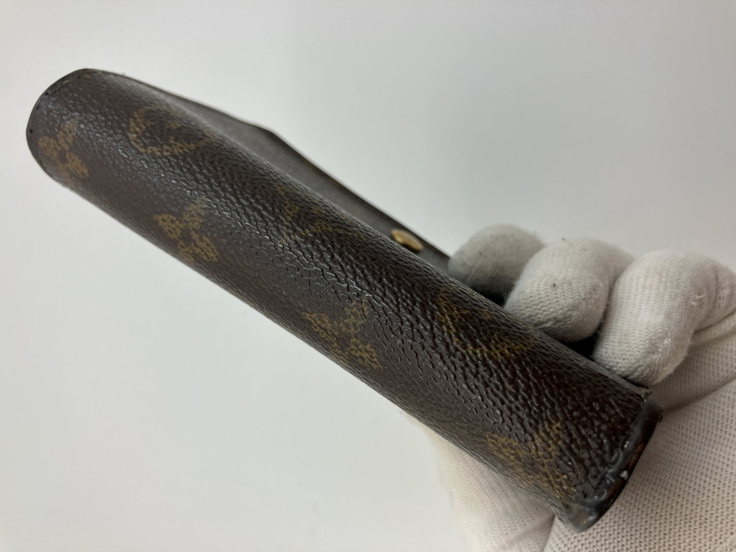 Louis Vuitton Monogram Bifold Compact Zip Wallet Brown Canvas Made in France