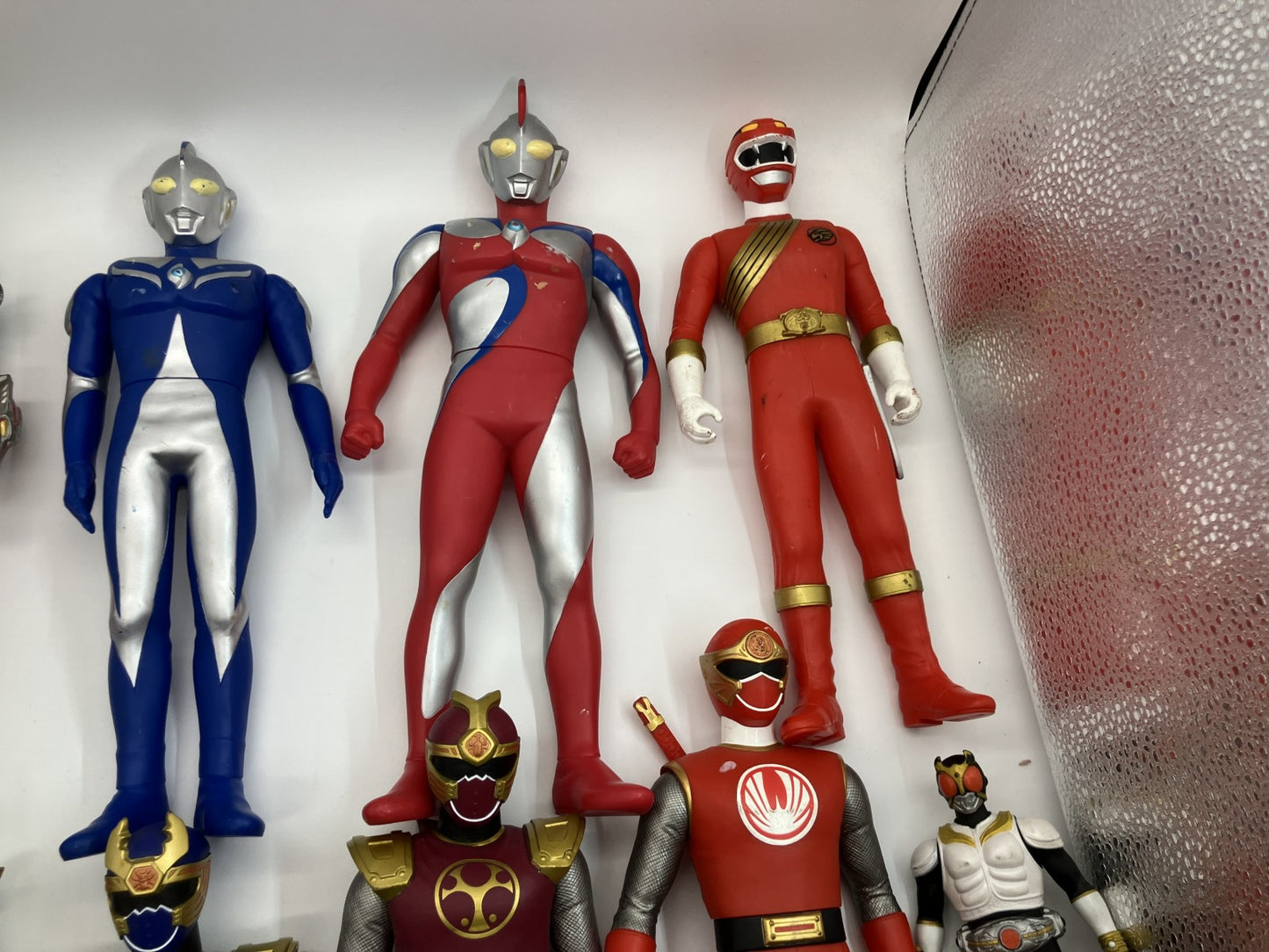 Soft Vinyl Ranger & Kamen Rider Figure Set (12 Large - Height: 30 cm, 1 Small - Height: 17 cm) -