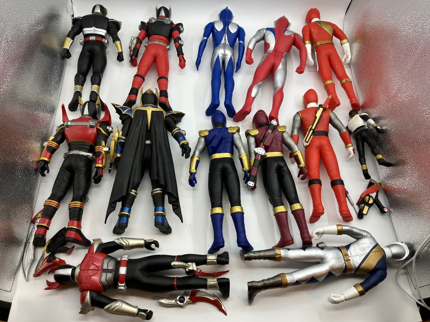 Soft Vinyl Ranger & Kamen Rider Figure Set (12 Large - Height: 30 cm, 1 Small - Height: 17 cm) -