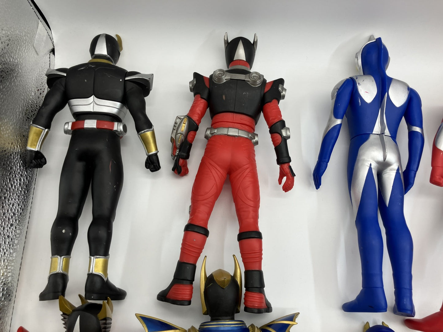 Soft Vinyl Ranger & Kamen Rider Figure Set (12 Large - Height: 30 cm, 1 Small - Height: 17 cm) -