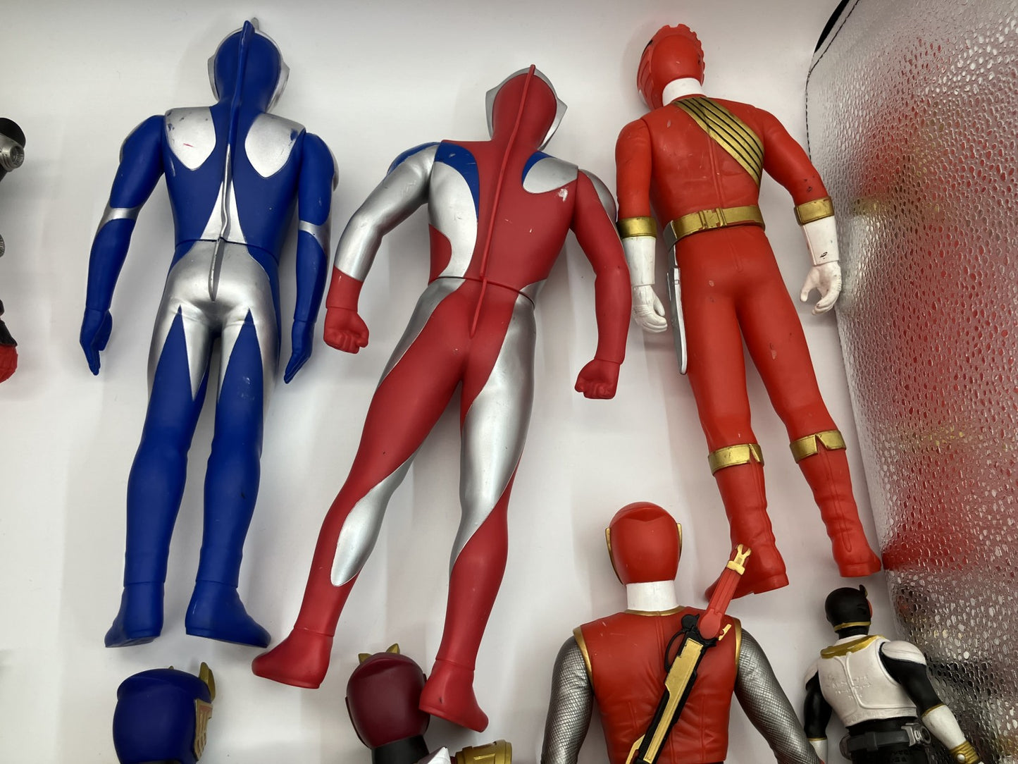 Soft Vinyl Ranger & Kamen Rider Figure Set (12 Large - Height: 30 cm, 1 Small - Height: 17 cm) -