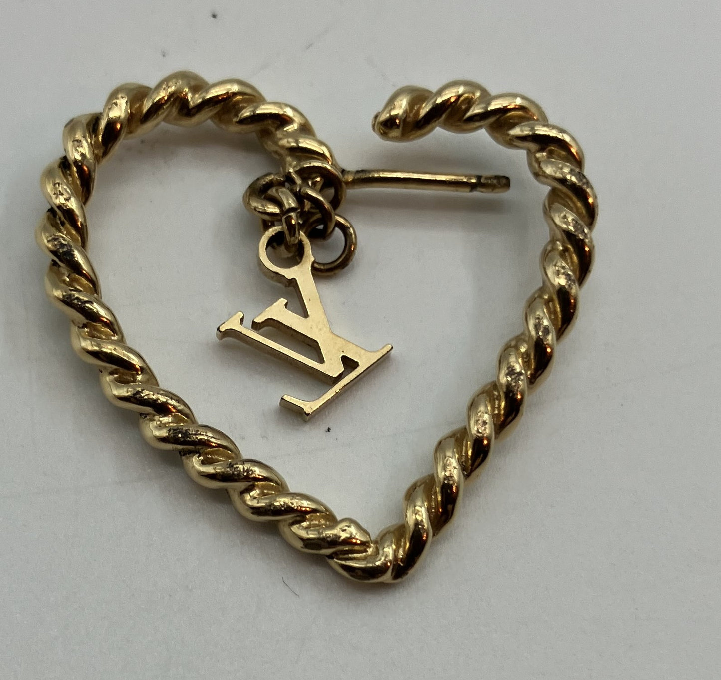 Louis Vuitton Earrings - Gold - No Earring Backs, Missing Parts -