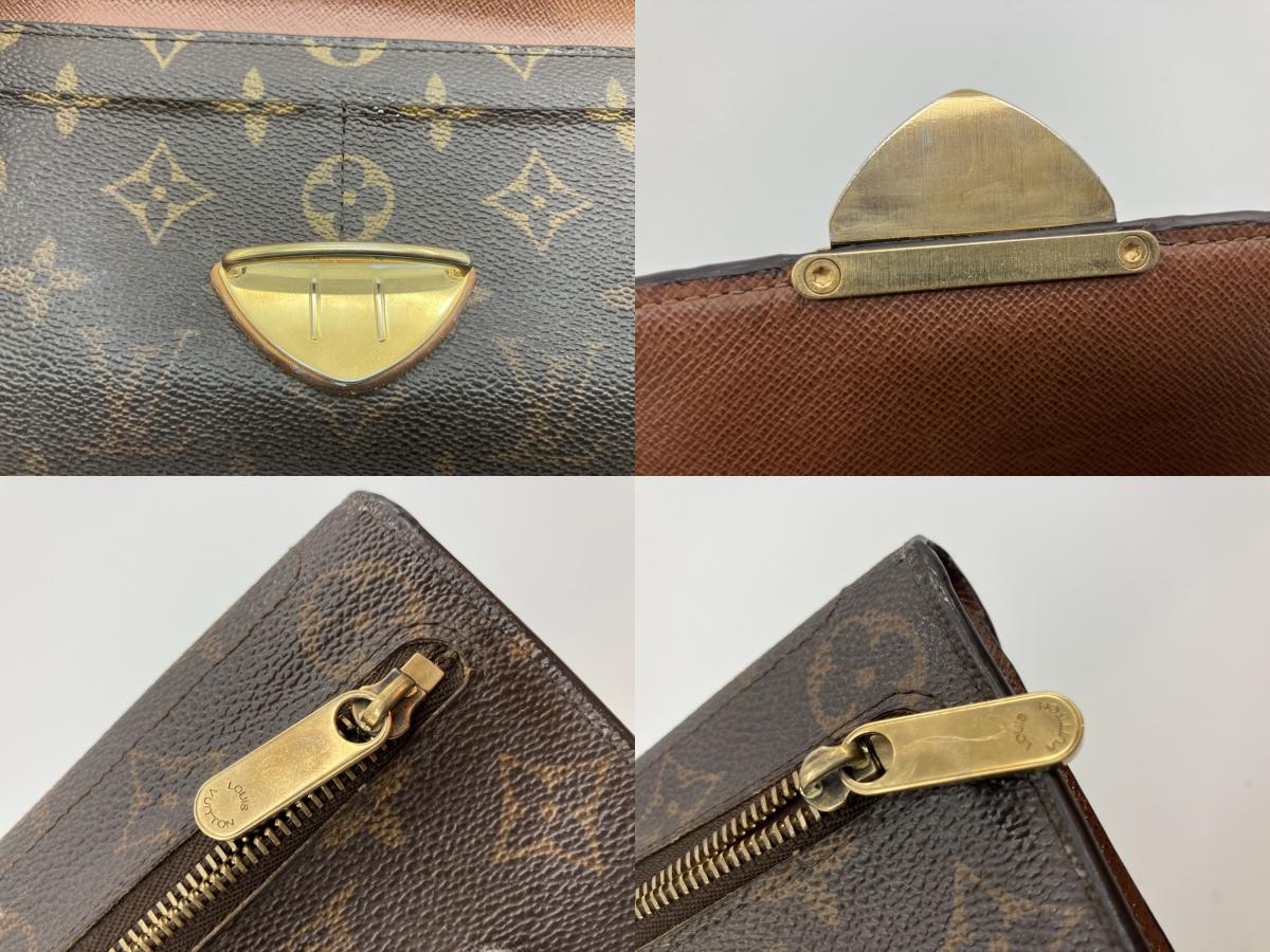 Louis Vuitton 3-fold long wallet Monogram 19x10cm Portefeuille Eugenie