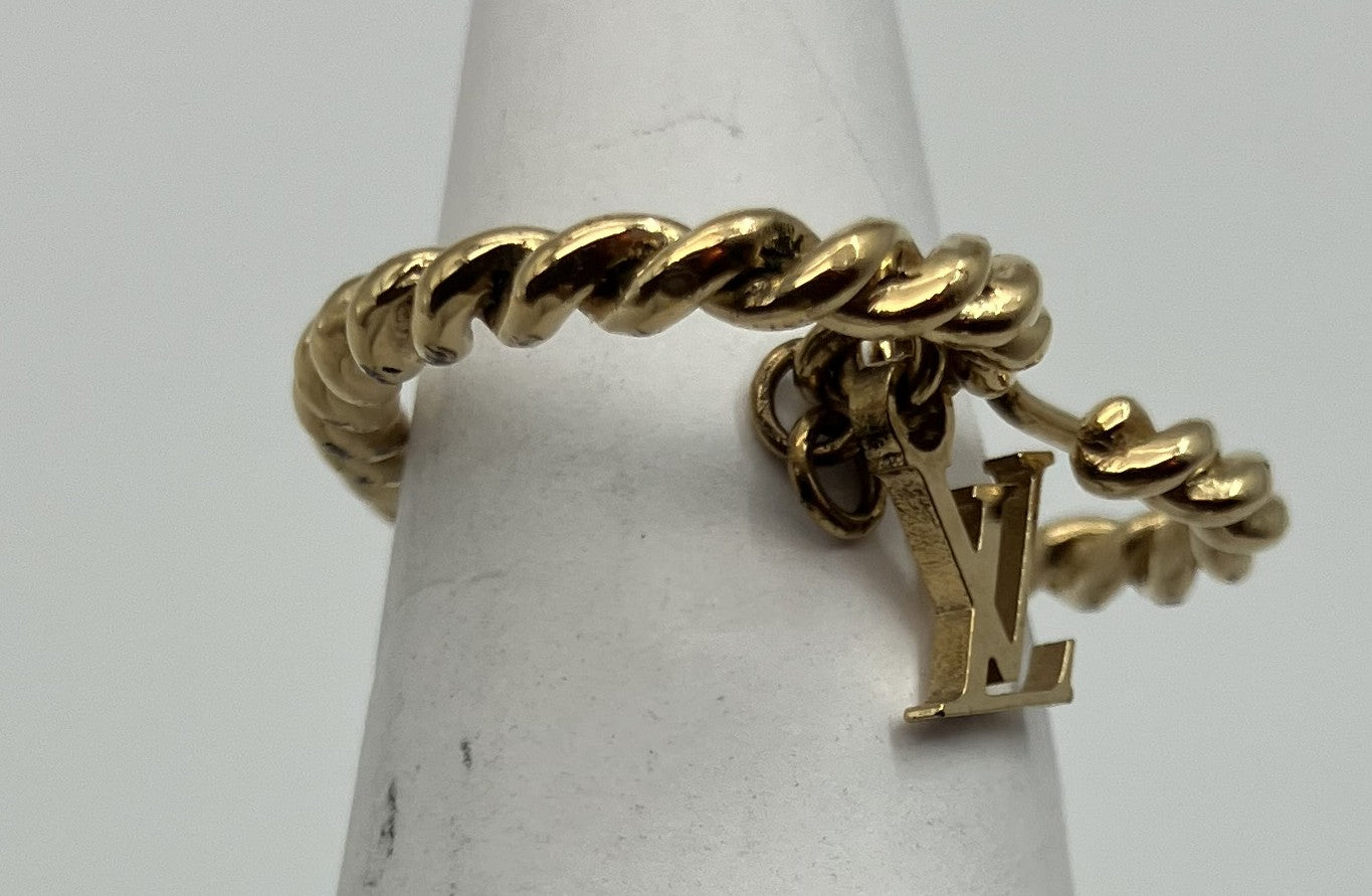 Louis Vuitton Earrings - Gold - No Earring Backs, Missing Parts -