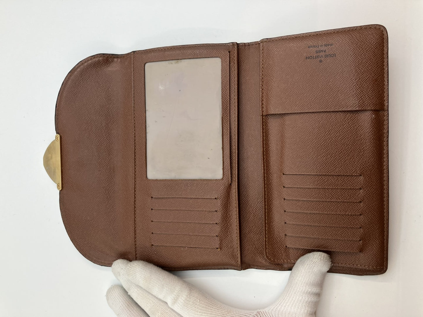 Louis Vuitton 3-fold long wallet Monogram 19x10cm Portefeuille Eugenie