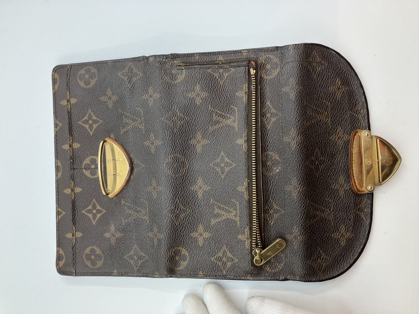 Louis Vuitton 3-fold long wallet Monogram 19x10cm Portefeuille Eugenie