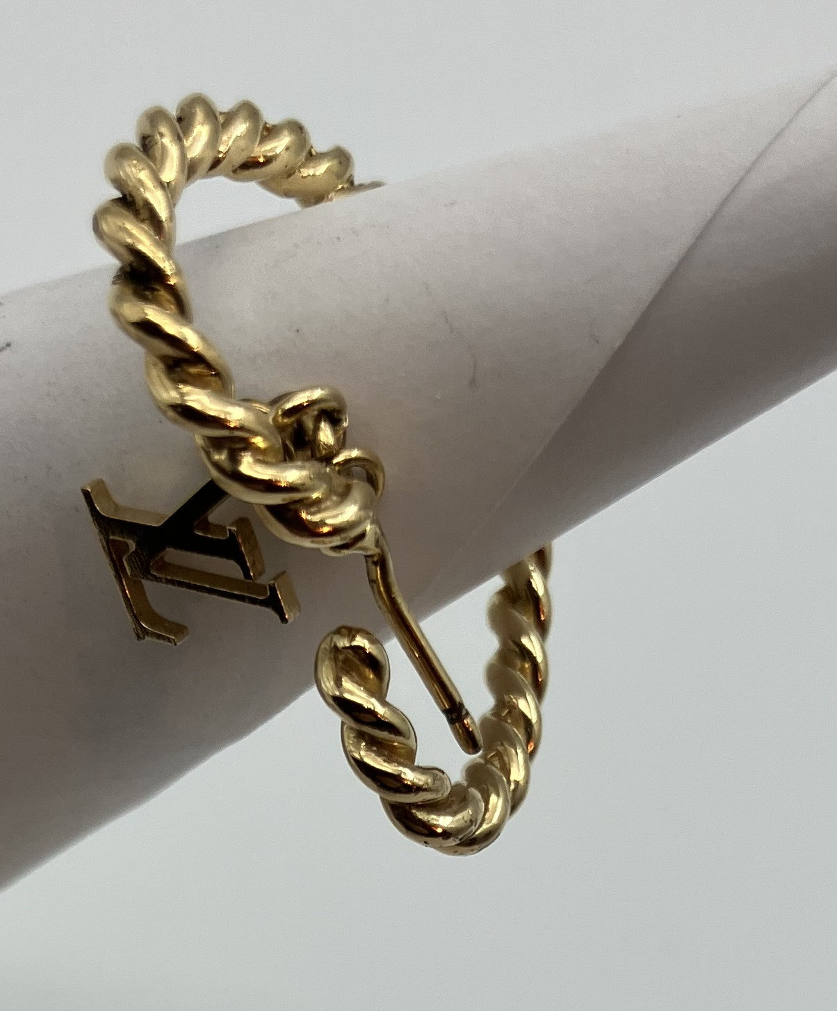 Louis Vuitton Earrings - Gold - No Earring Backs, Missing Parts -