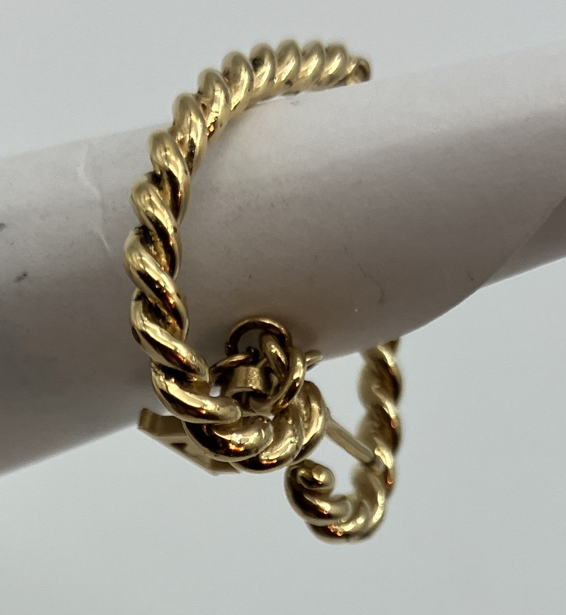 Louis Vuitton Earrings - Gold - No Earring Backs, Missing Parts -