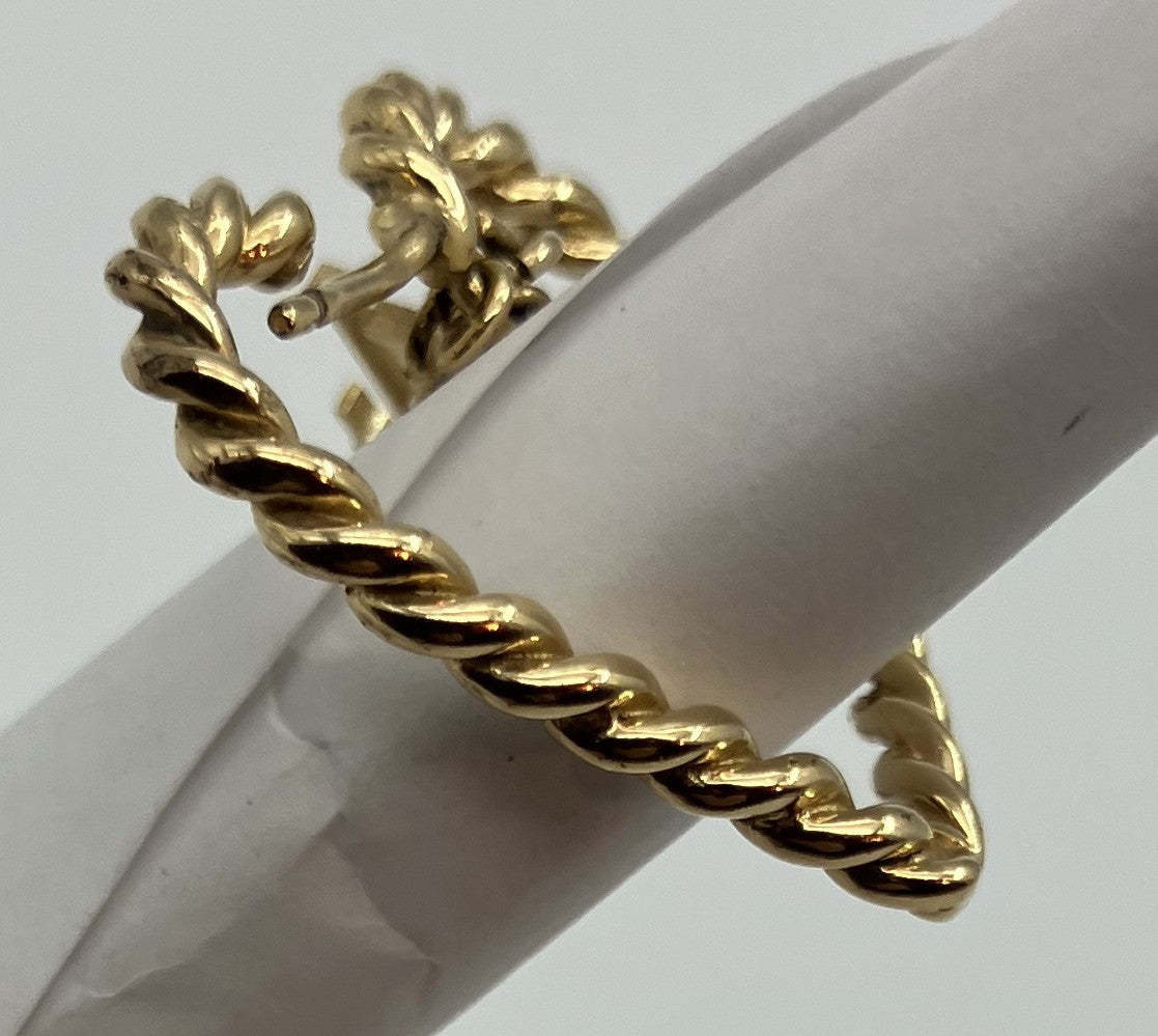 Louis Vuitton Earrings - Gold - No Earring Backs, Missing Parts -