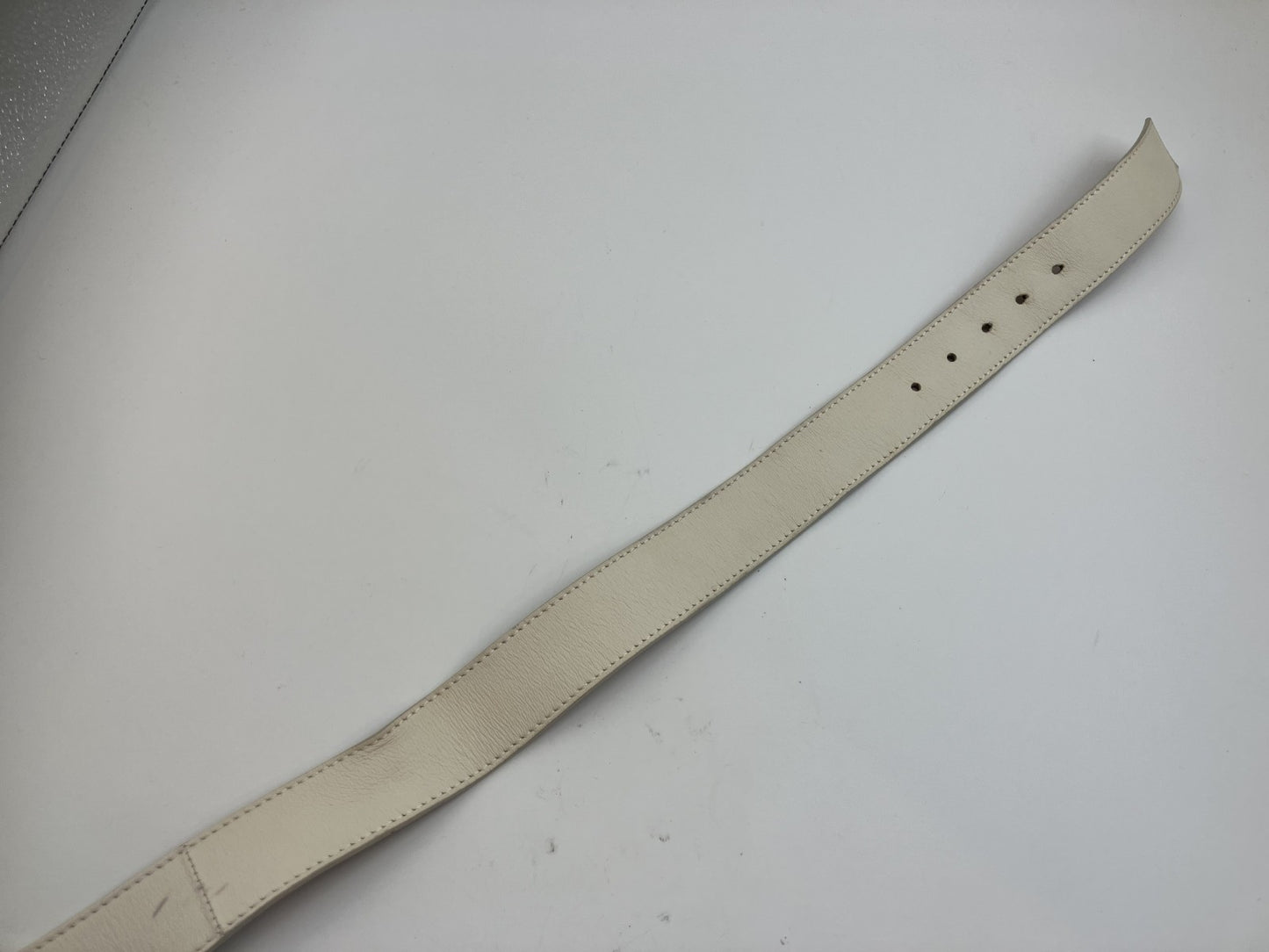 FENDI Belt Cream Yellow Total Length 100cm (39.37 inch) Free Shipping 