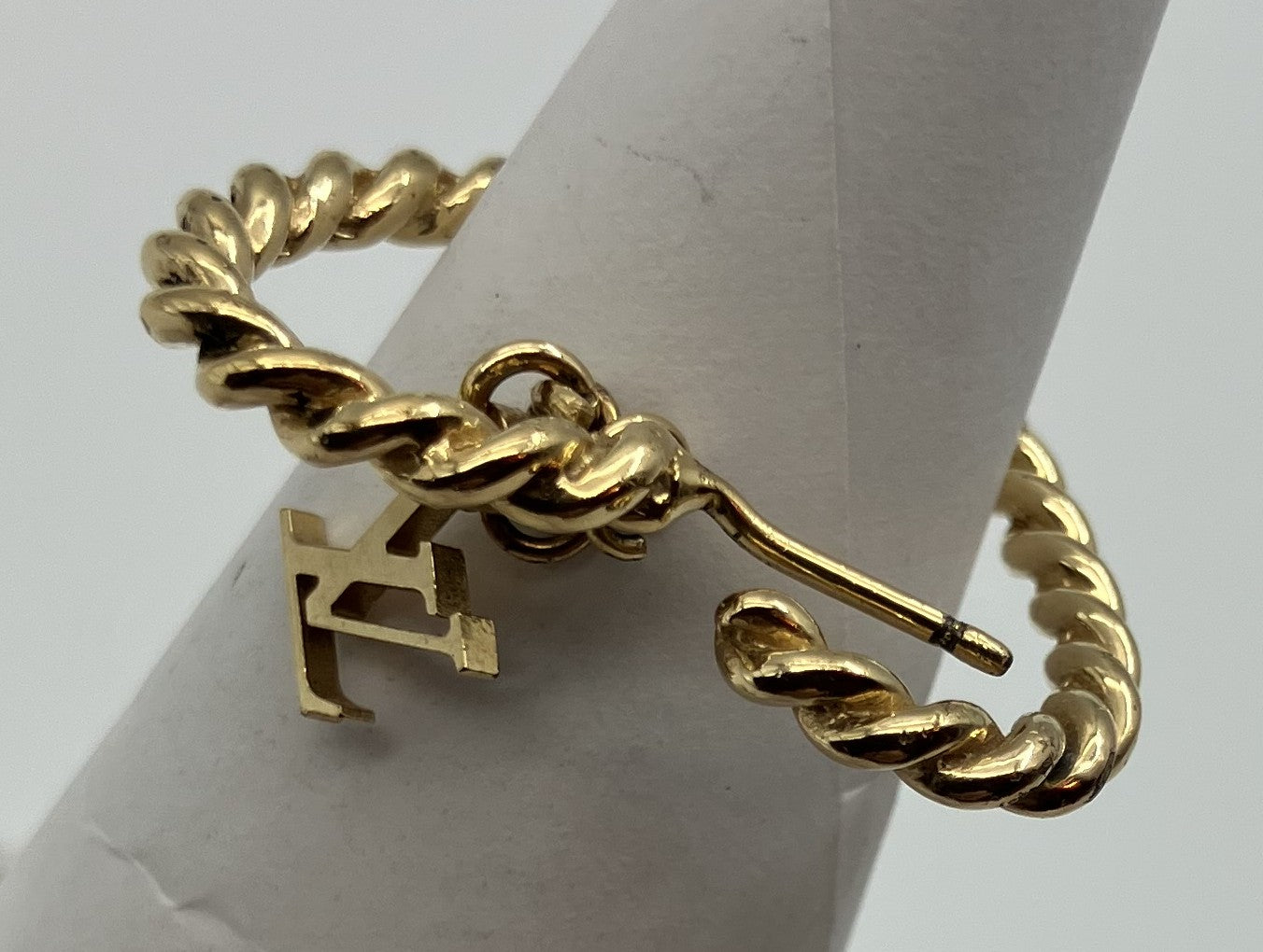 Louis Vuitton Earrings - Gold - No Earring Backs, Missing Parts -