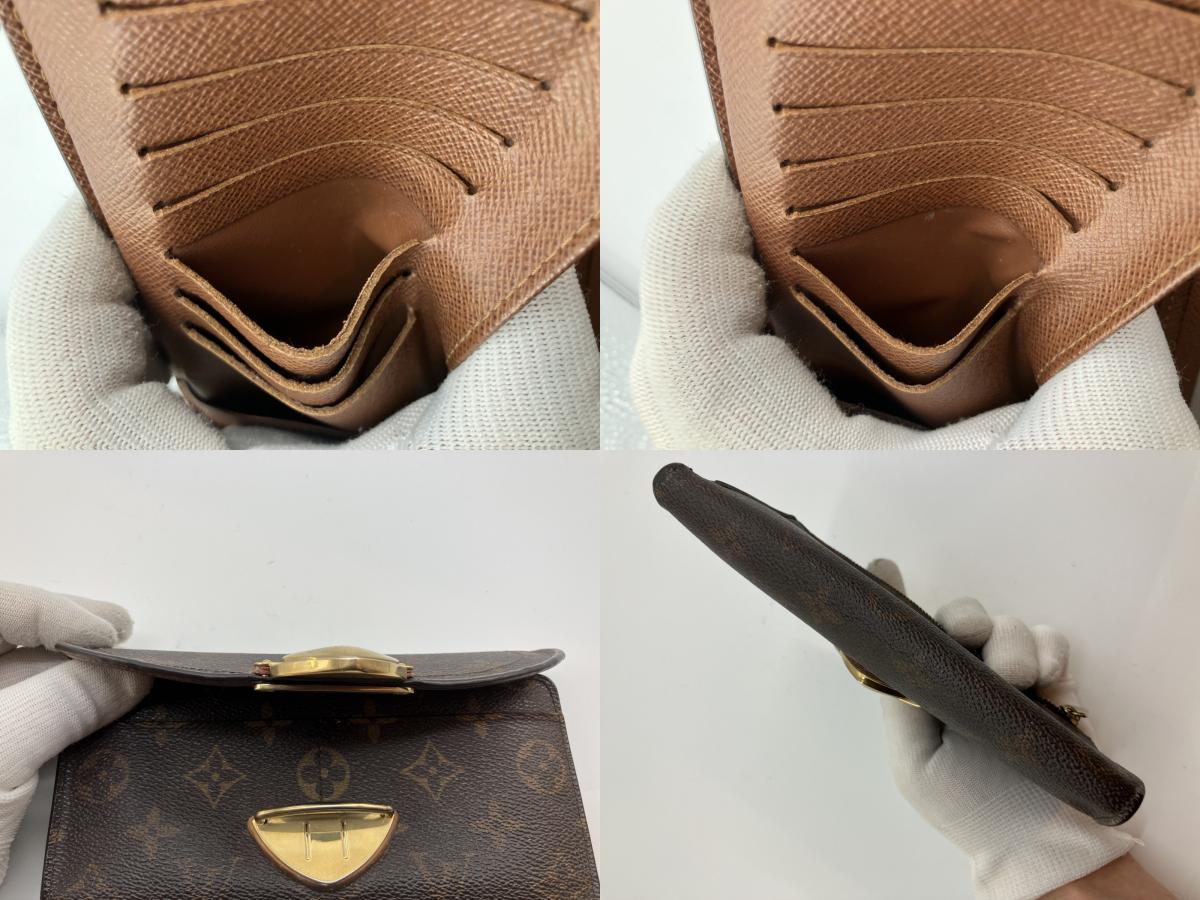 Louis Vuitton 3-fold long wallet Monogram 19x10cm Portefeuille Eugenie