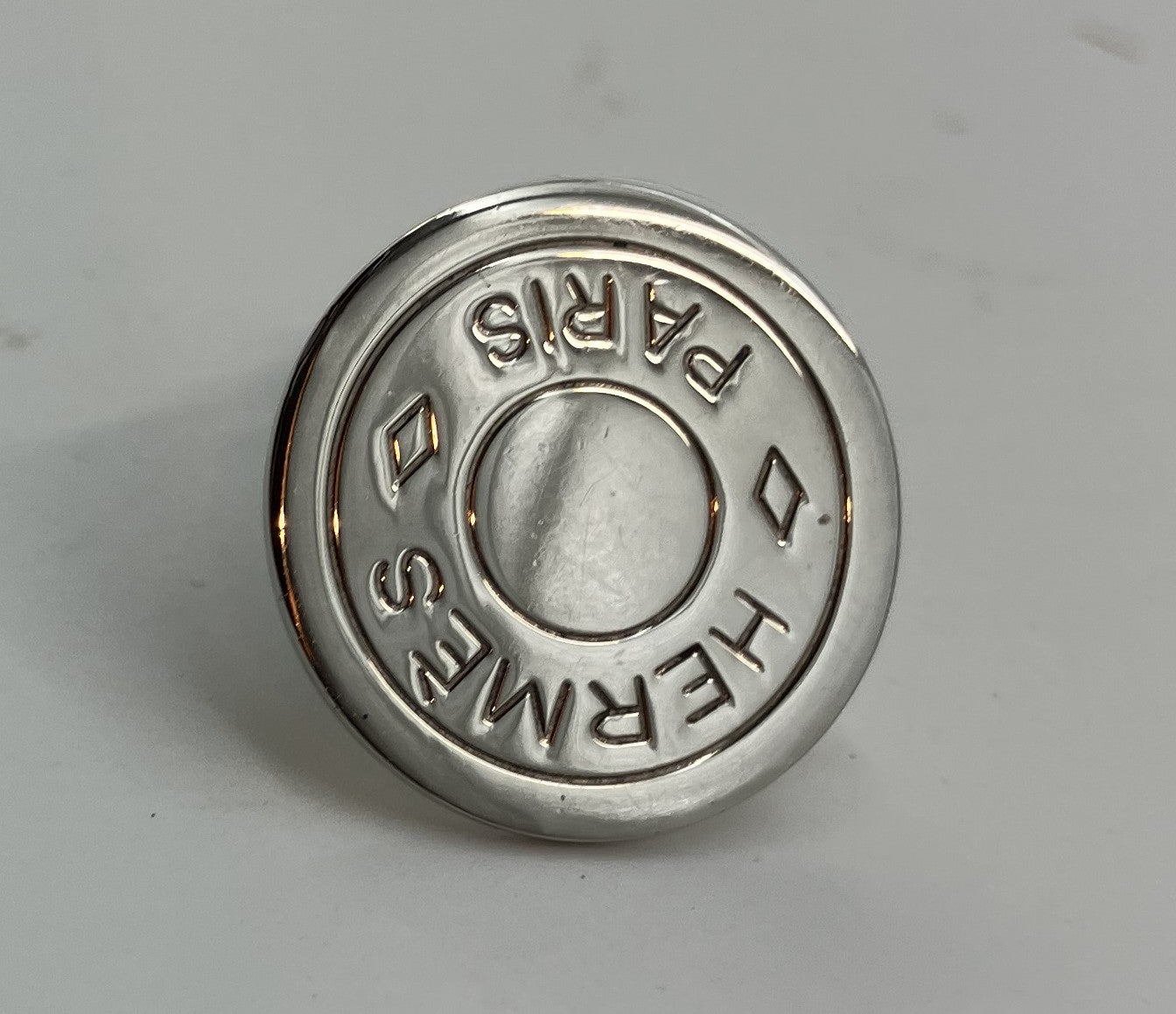 Hermes Earring Silver Diameter 2cm