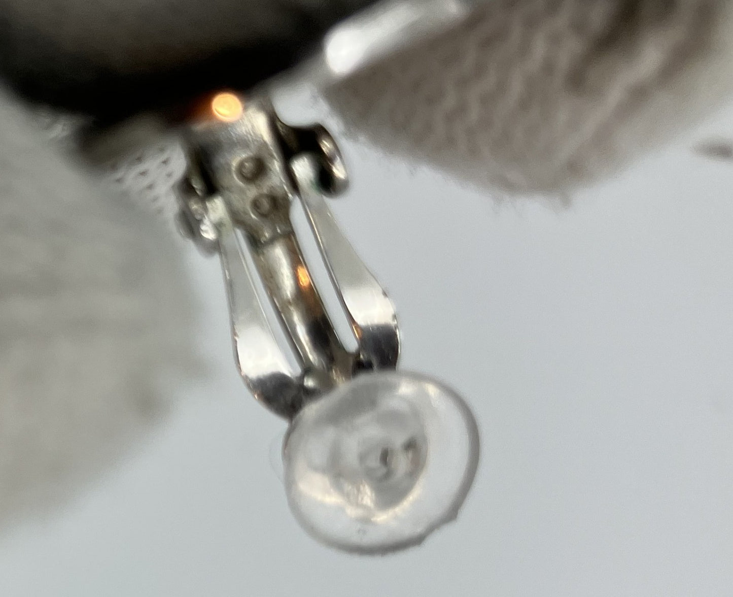 Hermes Earring Silver Diameter 2cm