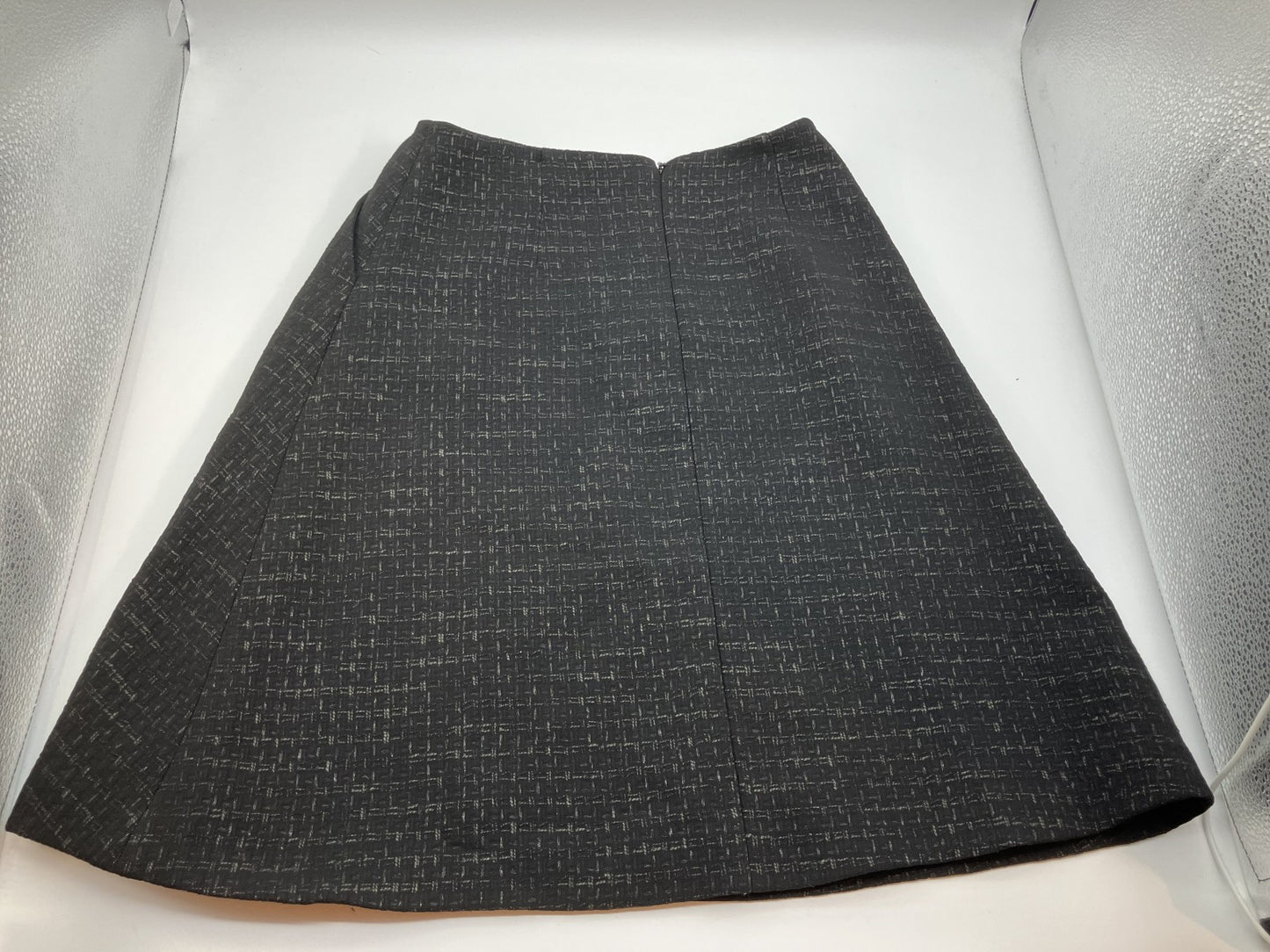 Jil Sander Skirt Tweed Black Size 32 Length 56cm Waist 34cm
