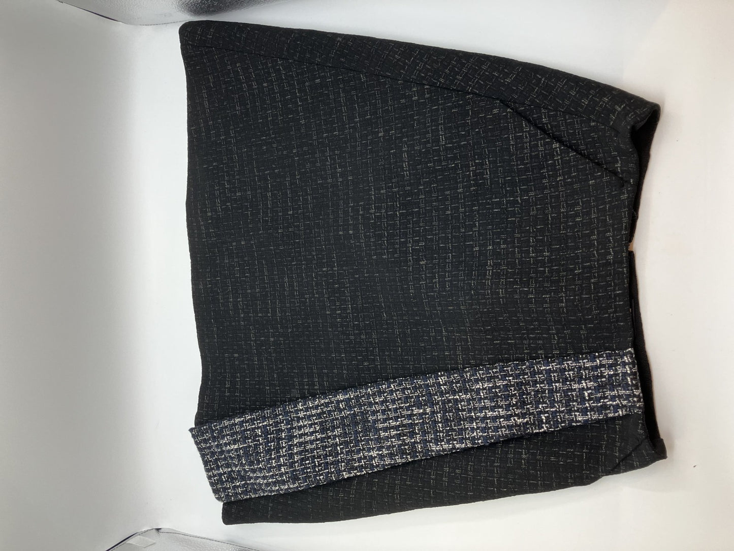 Jil Sander Skirt Tweed Black Size 32 Length 56cm Waist 34cm