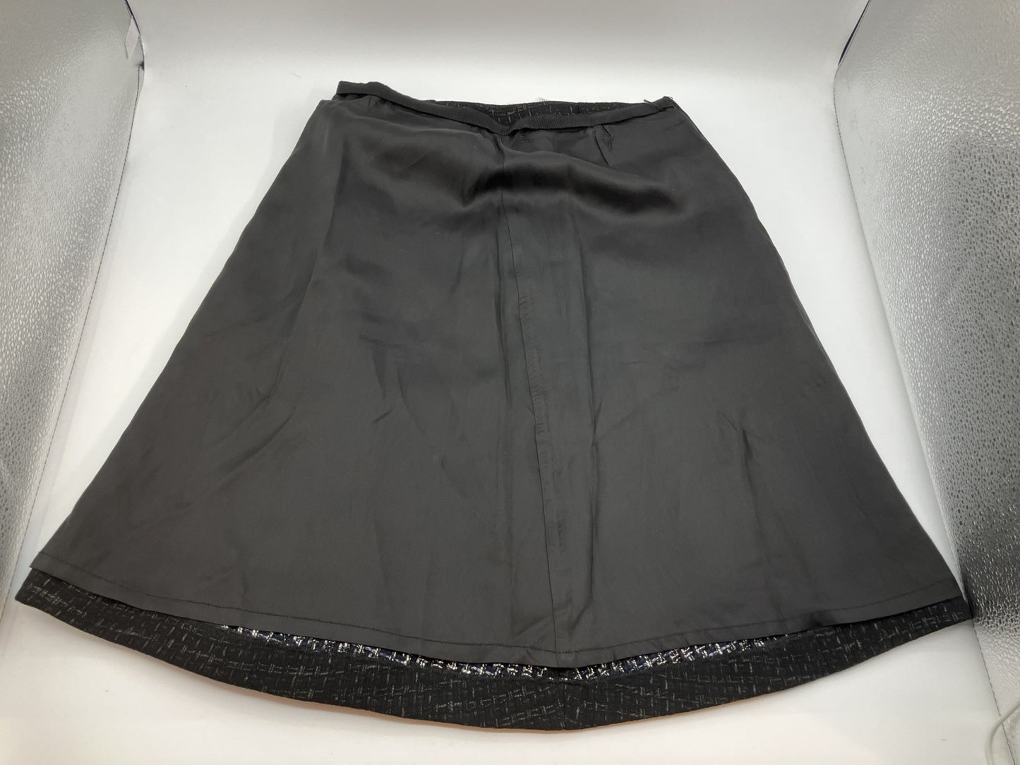 Jil Sander Skirt Tweed Black Size 32 Length 56cm Waist 34cm