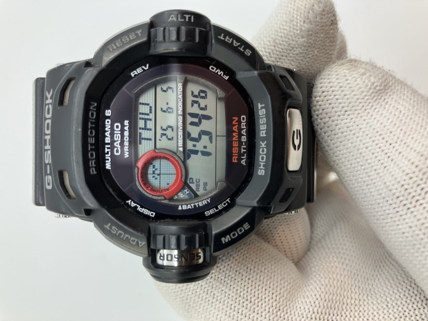 Casio G-Shock GW-9200J Radio Solar Powered Watch Black Case Width 50mm