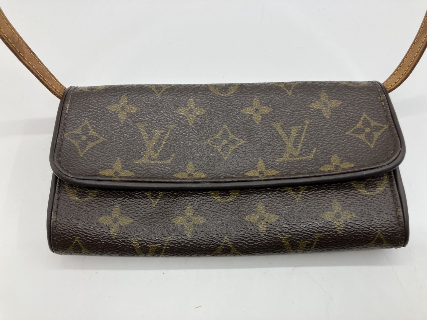 Louis Vuitton Pochette Twin PM M51854 Monogram Shoulder Bag RA1212 Brown
