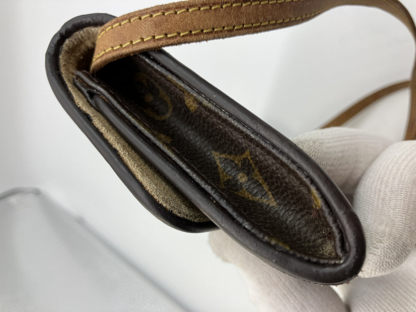 Louis Vuitton Pochette Twin PM M51854 Monogram Shoulder Bag RA1212 Brown