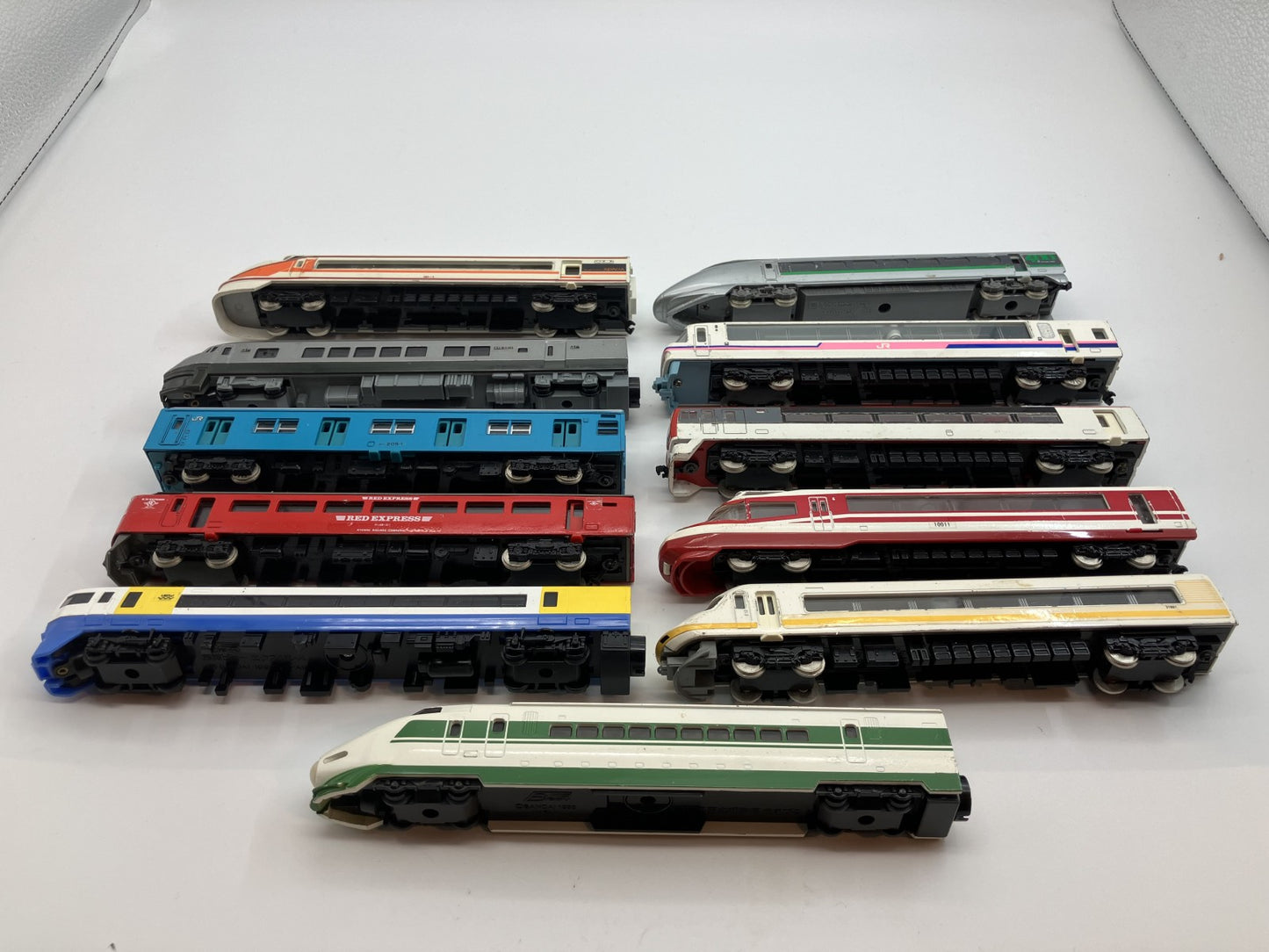 Yonezawa Bandai Plarail Express Train Collection - Bulk - 11-Car Set - Used - N Gauge Model Train Set -
