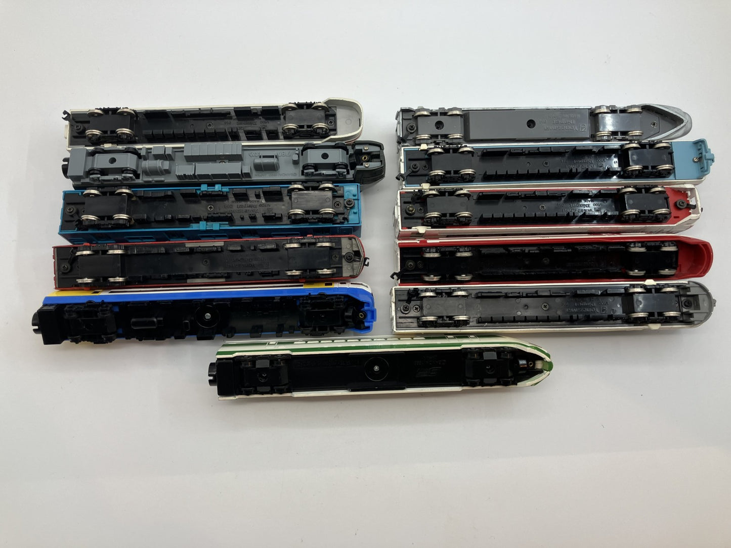 Yonezawa Bandai Plarail Express Train Collection - Bulk - 11-Car Set - Used - N Gauge Model Train Set -