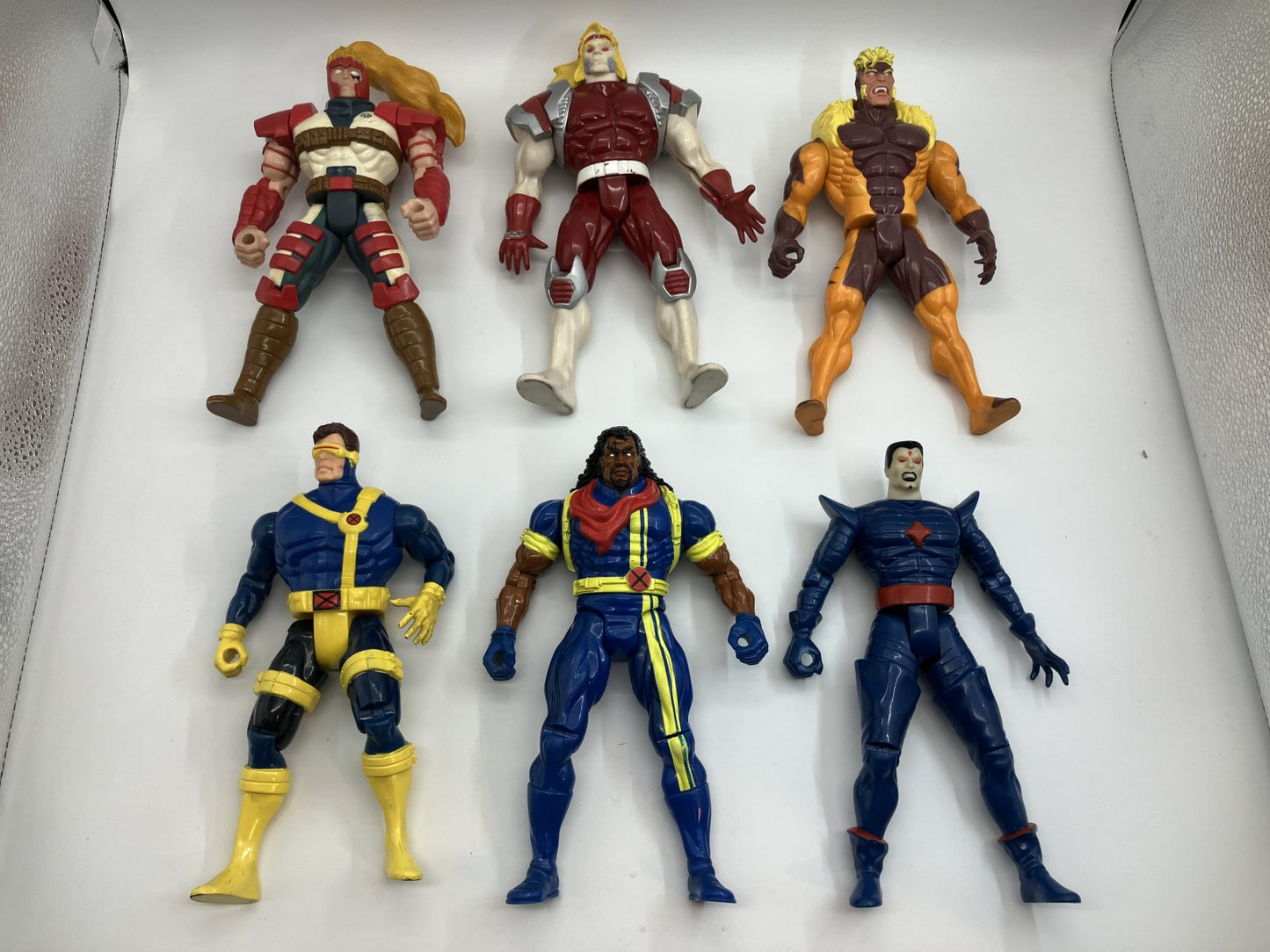 X-Men Action Figure 6-Piece Set - Marvel: Cable, Omega Red, Cyclops, Bishop, Sabretooth, Mr. Sinister - 25窶・8 cm -