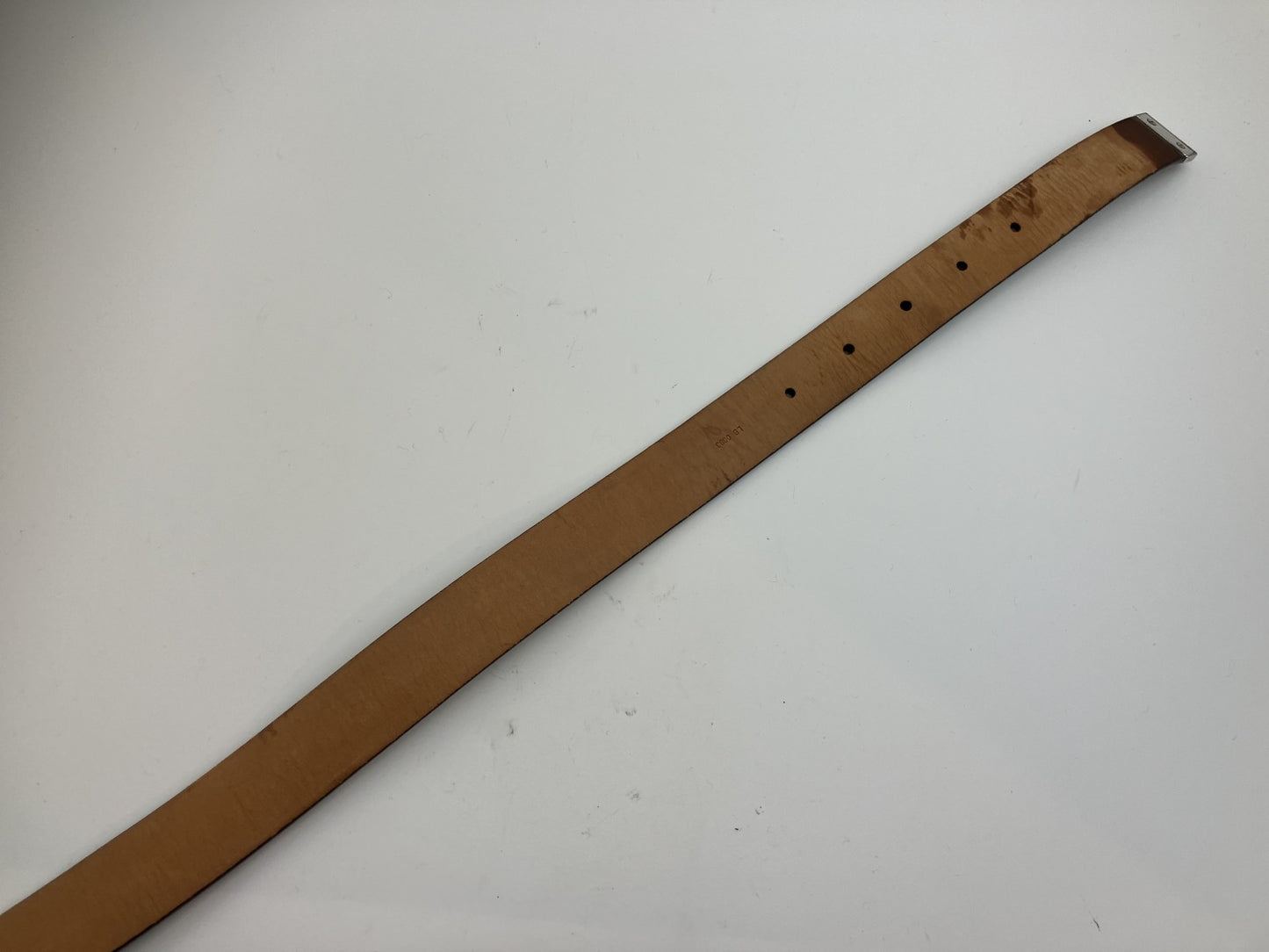 LOUIS VUITTON Monogram Belt Length 100cm(39.37 inch) Width 3cm(1.18 inch)