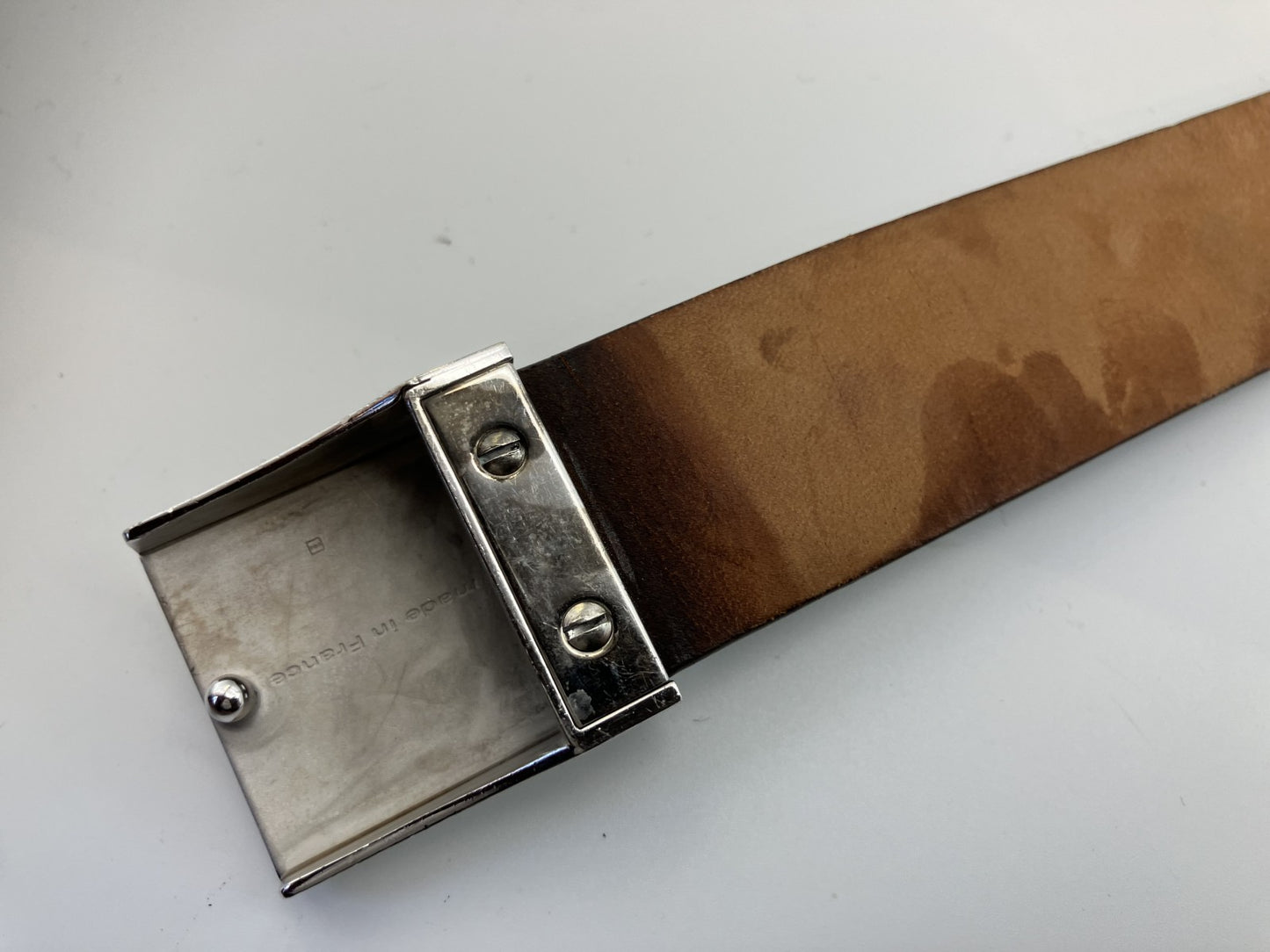 LOUIS VUITTON Monogram Belt Length 100cm(39.37 inch) Width 3cm(1.18 inch)