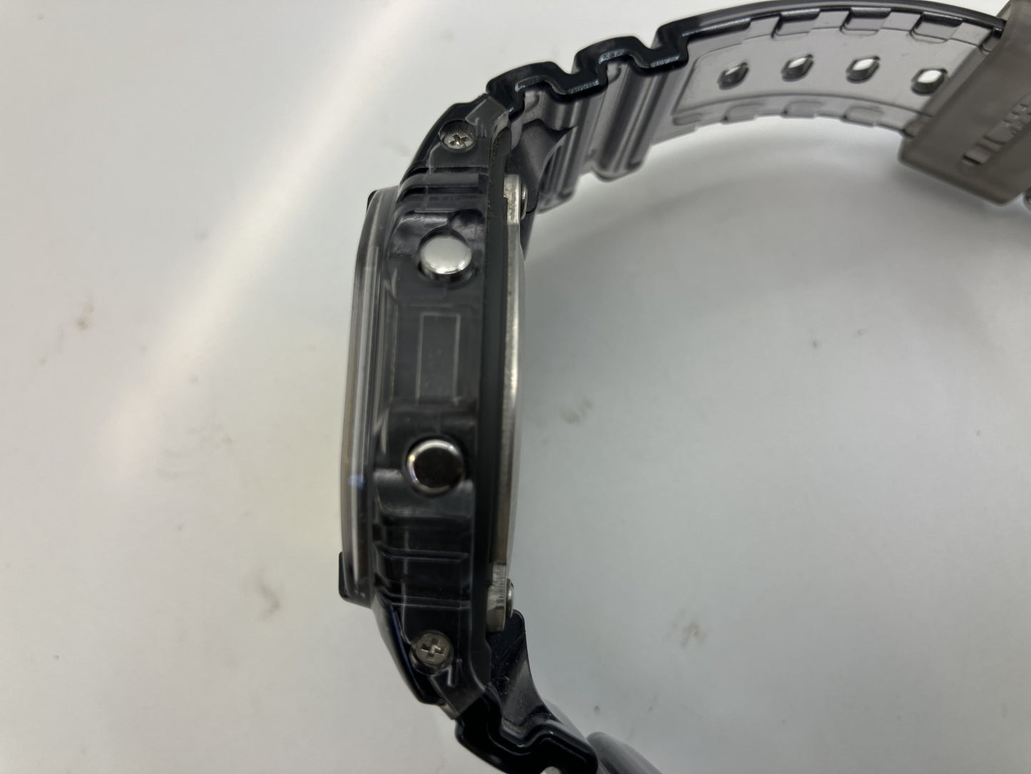 CASIO G-SHOCK DW-5600TLS-8JF Transparent Grey Limited Edition Digital Watch Box & Papers