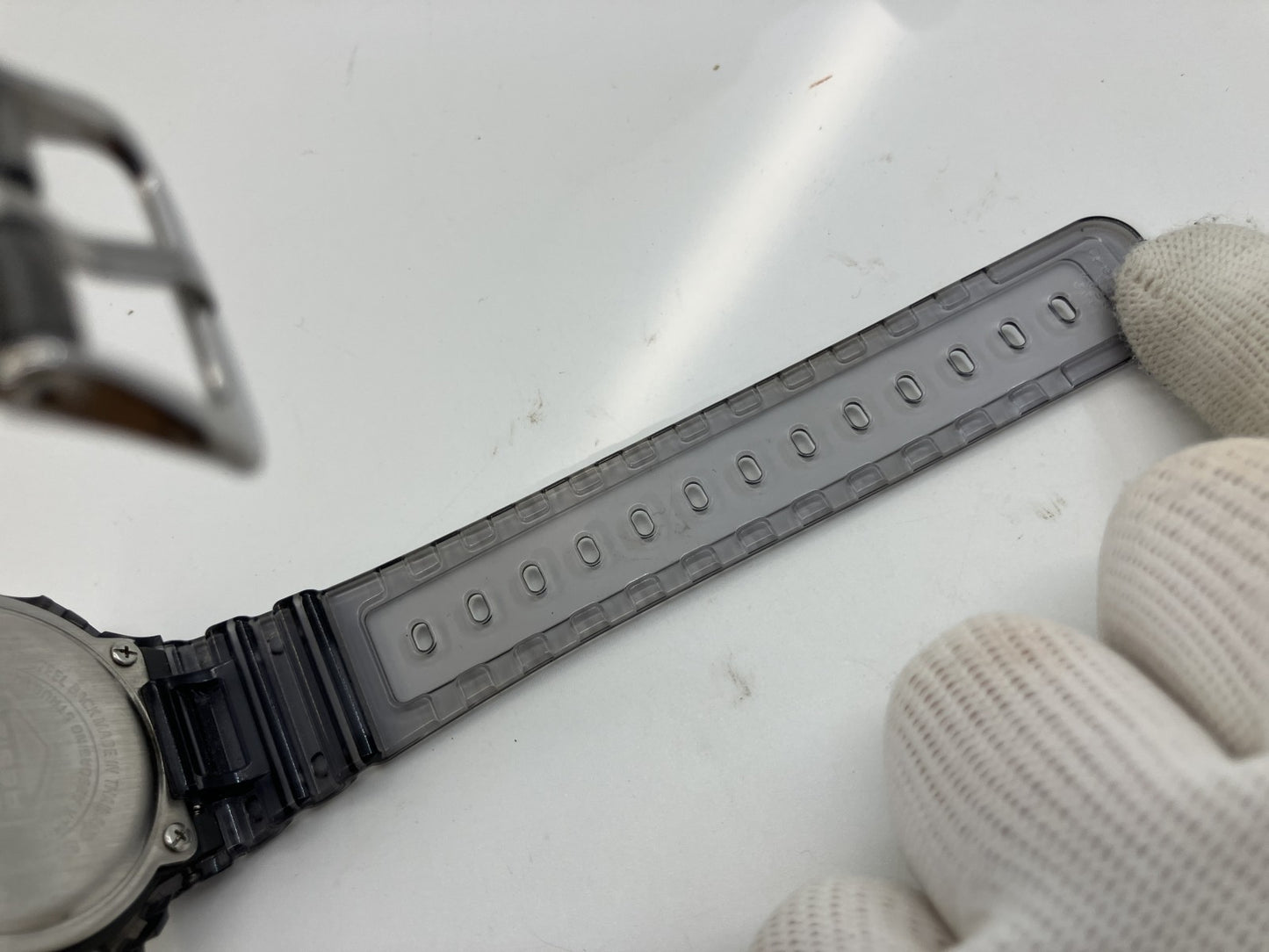 CASIO G-SHOCK DW-5600TLS-8JF Transparent Grey Limited Edition Digital Watch Box & Papers