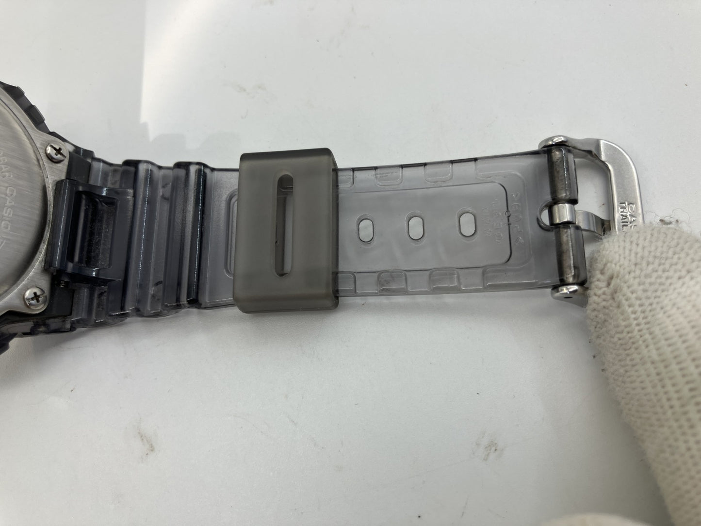 CASIO G-SHOCK DW-5600TLS-8JF Transparent Grey Limited Edition Digital Watch Box & Papers