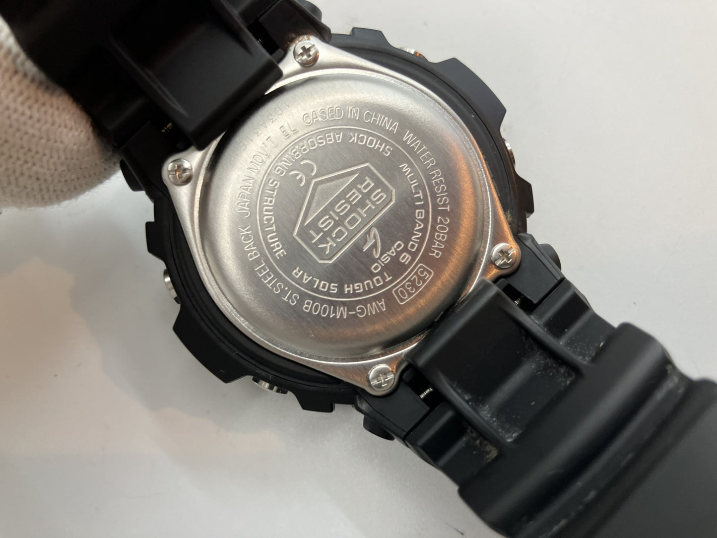 CASIO G-SHOCK AWG-M100B Multiband 6 Tough Solar Powered Radio Solar Powered Watch Black Box, manual, and unsigned guarantee included