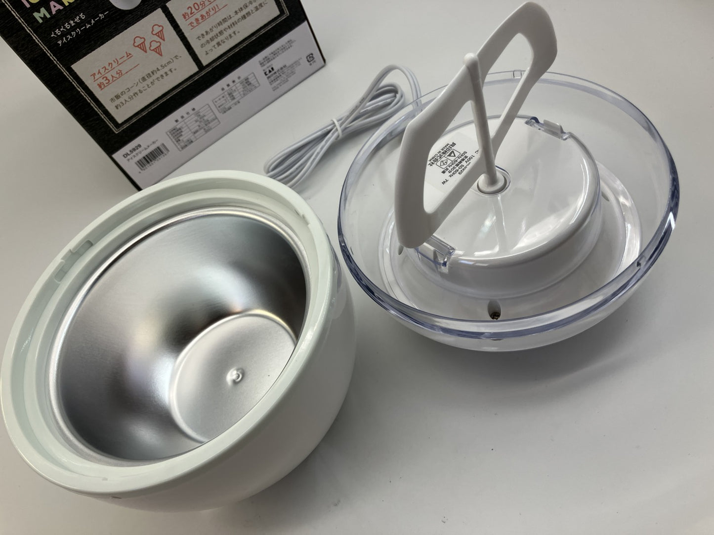 KAI Electric Ice Cream Maker DL5929 – Easy 20-Min Ice Cream, Japan Quality, New