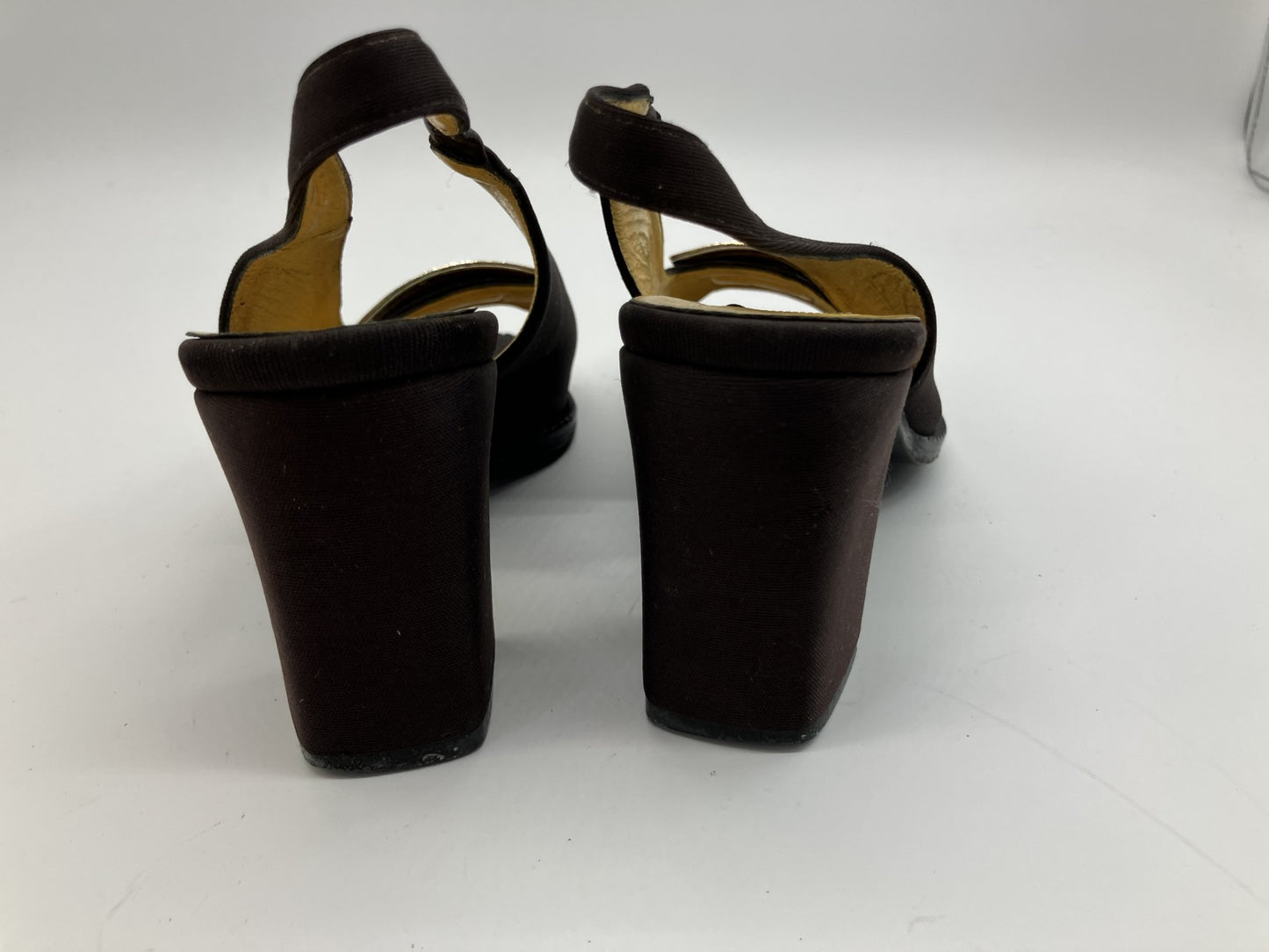 FENDI Shoes Set Zucca Pumps EU34.5 & Slingback Heels EU35.5 Italy