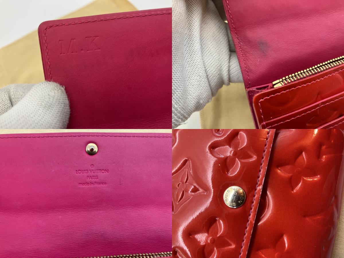 LOUIS VUITTON Vernis Bifold Wallet M93634 TH3098 W19xH3.9" Box and storage bag included