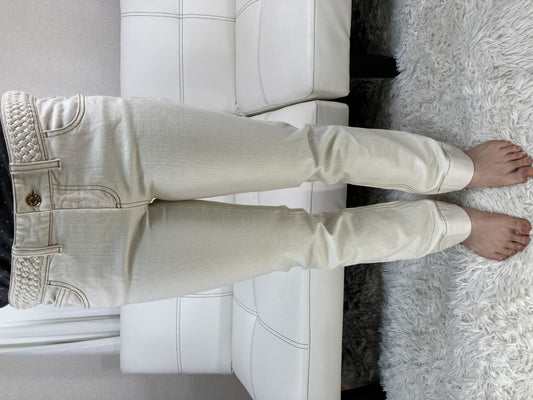 GUCCI Denim Pants White Size 40(Waist: 40 cm)(Inseam: 70 cm)(Hip: 45 cm)(Watter(Thigh): 26 cm)(Sleeve Width: 17 cm) Free Shipping