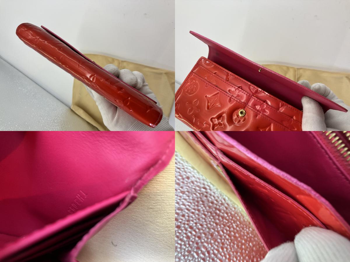 LOUIS VUITTON Vernis Bifold Wallet M93634 TH3098 W19xH3.9" Box and storage bag included