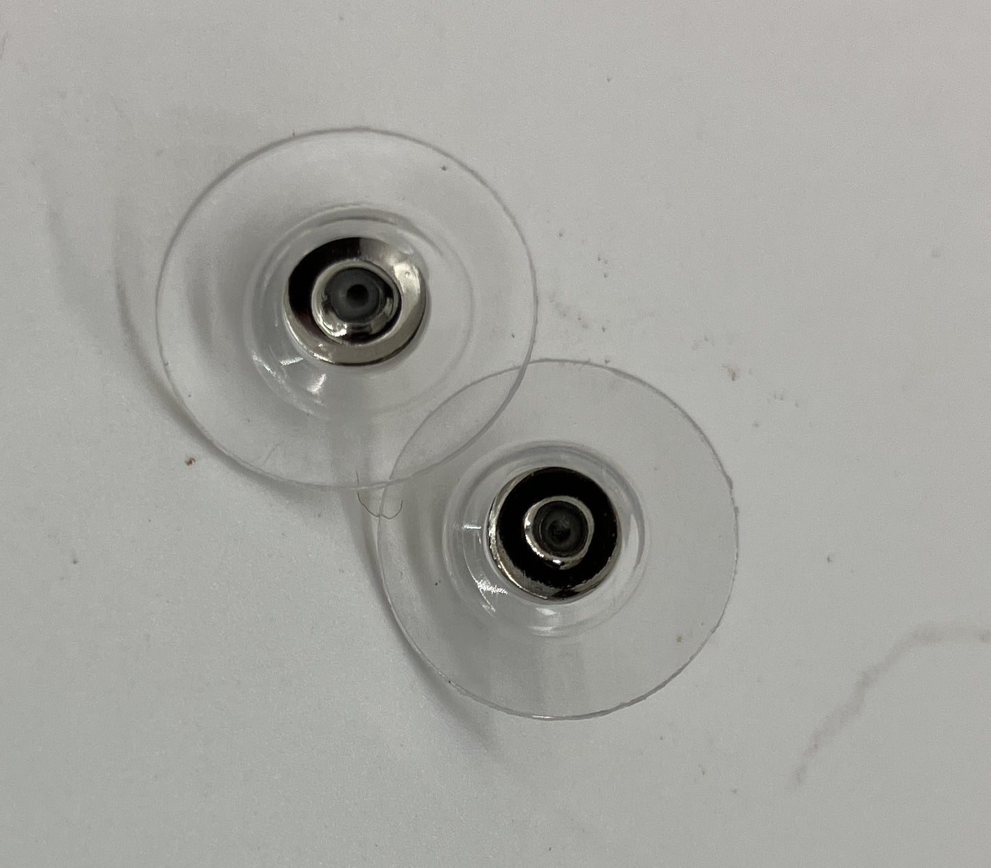CHANEL 00A Black Crystal Stud Earrings Round Vintage Made in France