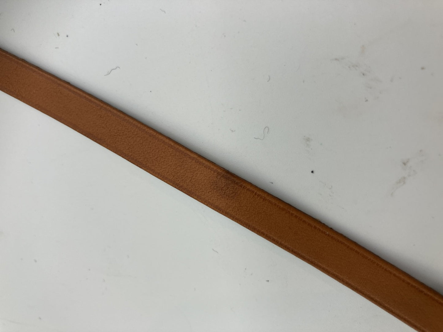 HERMES Behapi Double Tour Bracelet Brown Leather Size 75.5cm □F