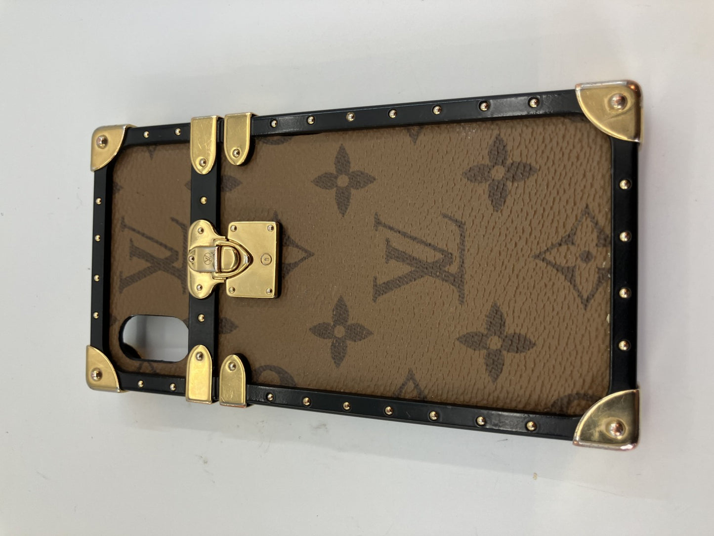 Louis Vuitton Monogram Reverse Eye Trunk iPhoneX XS M62619 BC4148 Smartphone Case Brown PVC