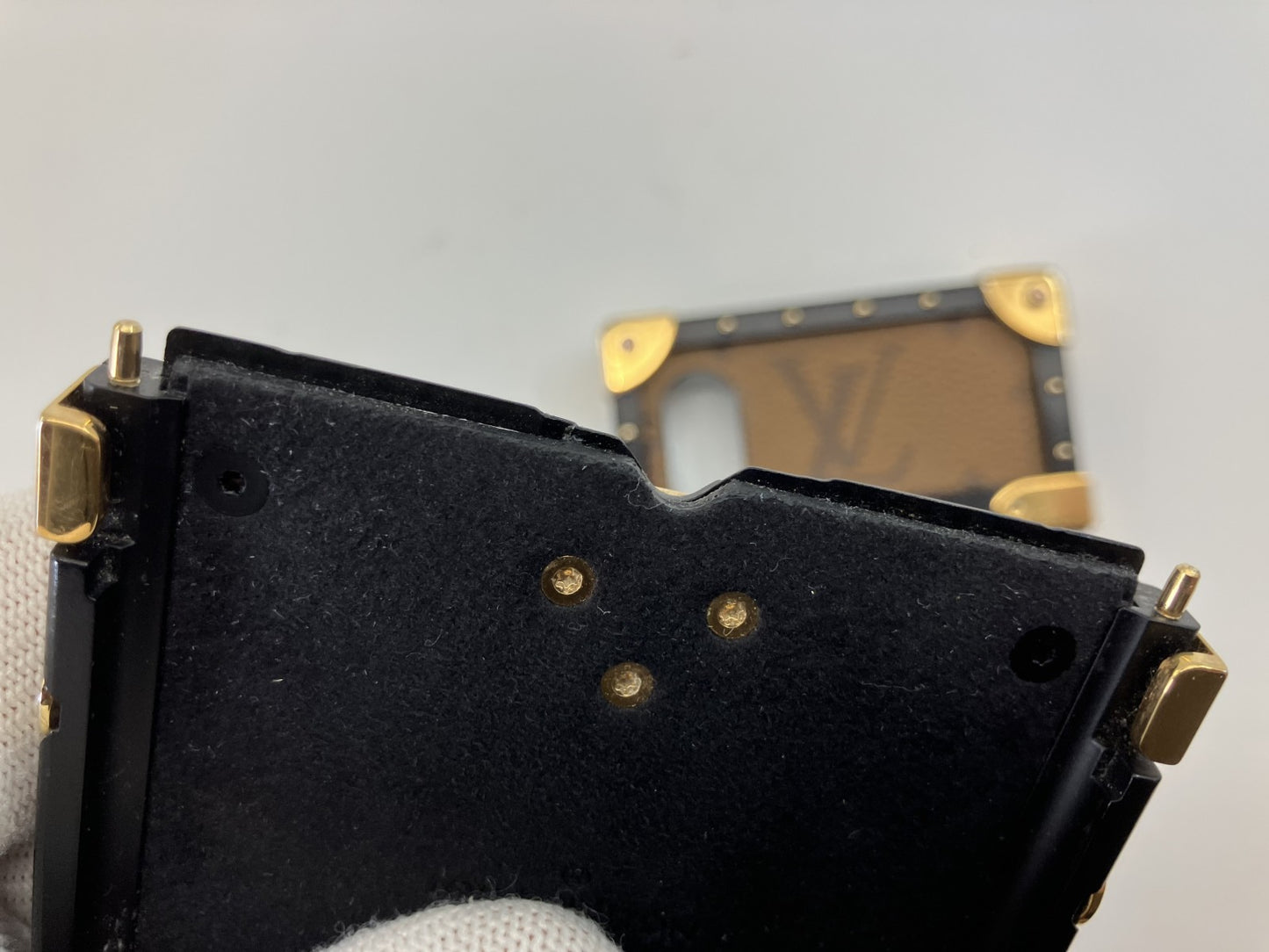 Louis Vuitton Monogram Reverse Eye Trunk iPhoneX XS M62619 BC4148 Smartphone Case Brown PVC