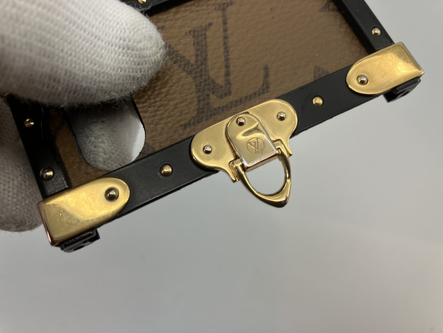 Louis Vuitton Monogram Reverse Eye Trunk iPhoneX XS M62619 BC4148 Smartphone Case Brown PVC