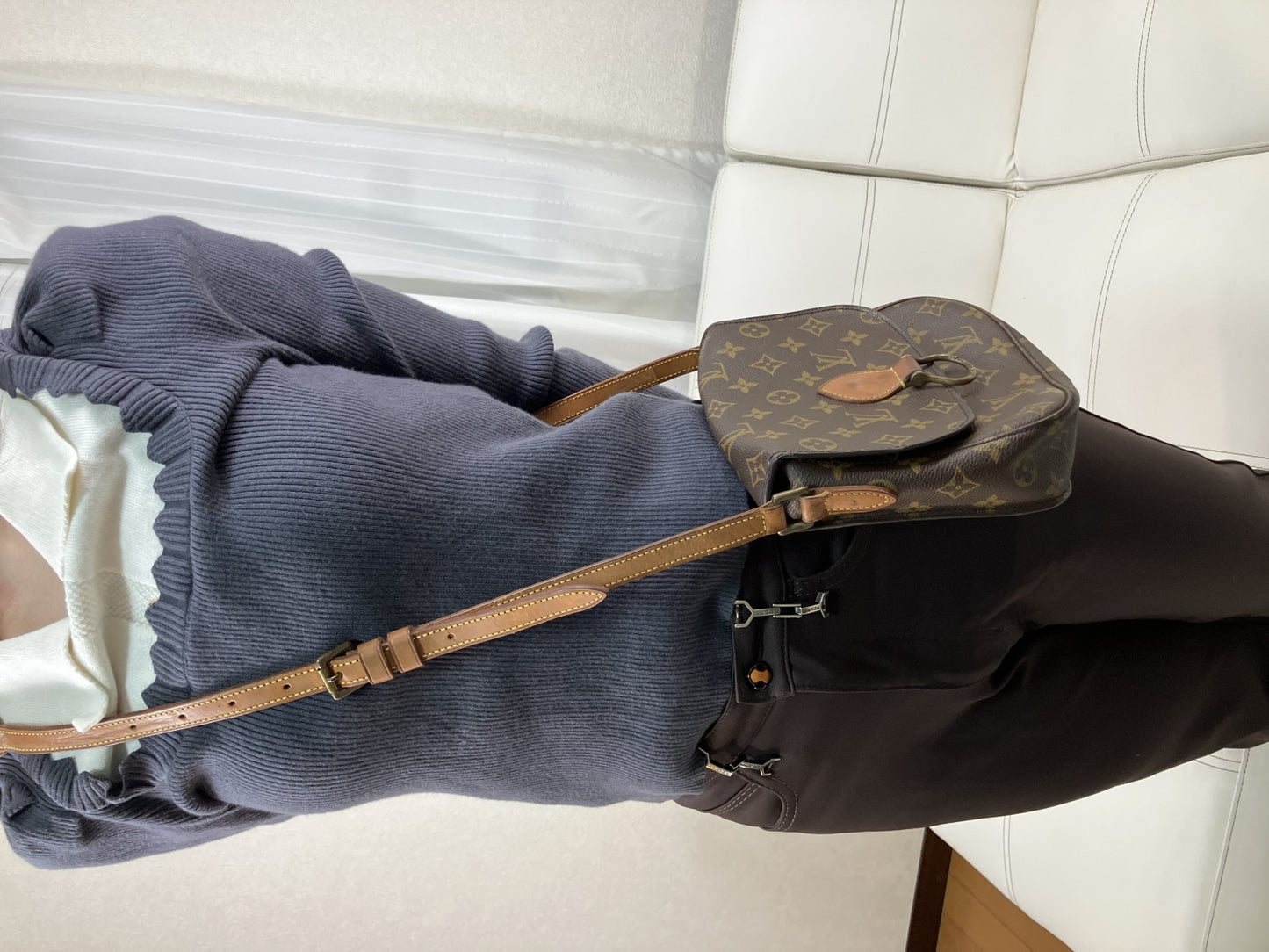 LOUIS VUITTON Monogram Mini Saint Cloud M51244 Shoulder Bag LP0950 Crossbody