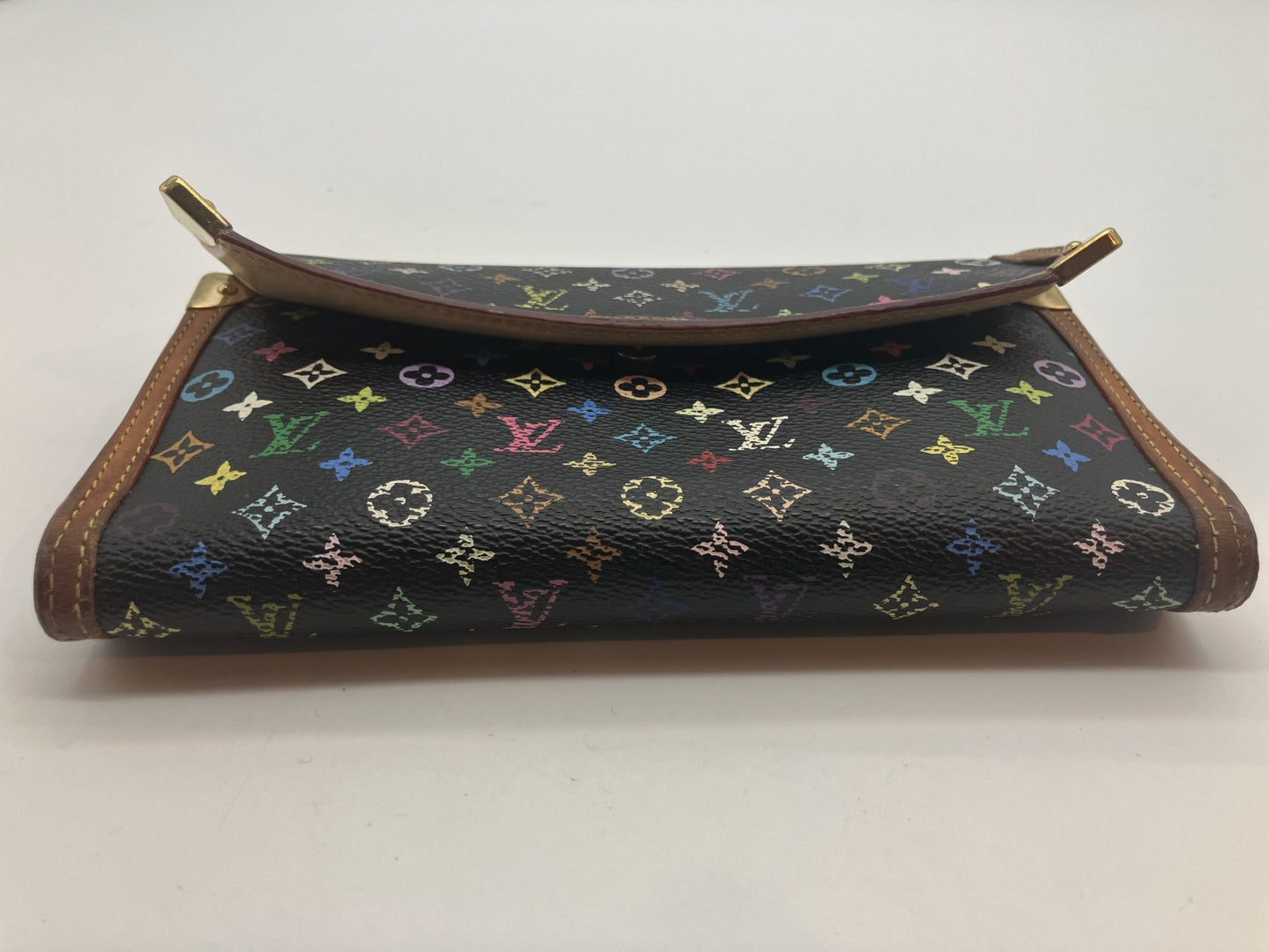 ルイ リーグ 長財布 マルチカラー 黒 M92658 ポルト・トレゾール・インターナショナル ノワール 送料無料