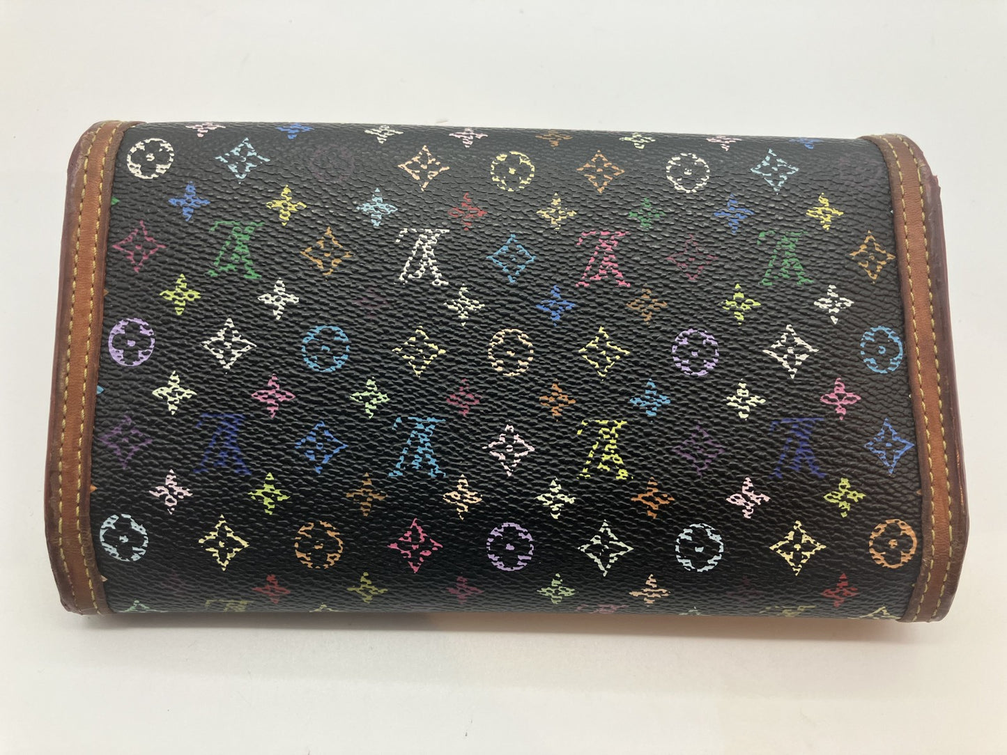 ルイ リーグ 長財布 マルチカラー 黒 M92658 ポルト・トレゾール・インターナショナル ノワール 送料無料